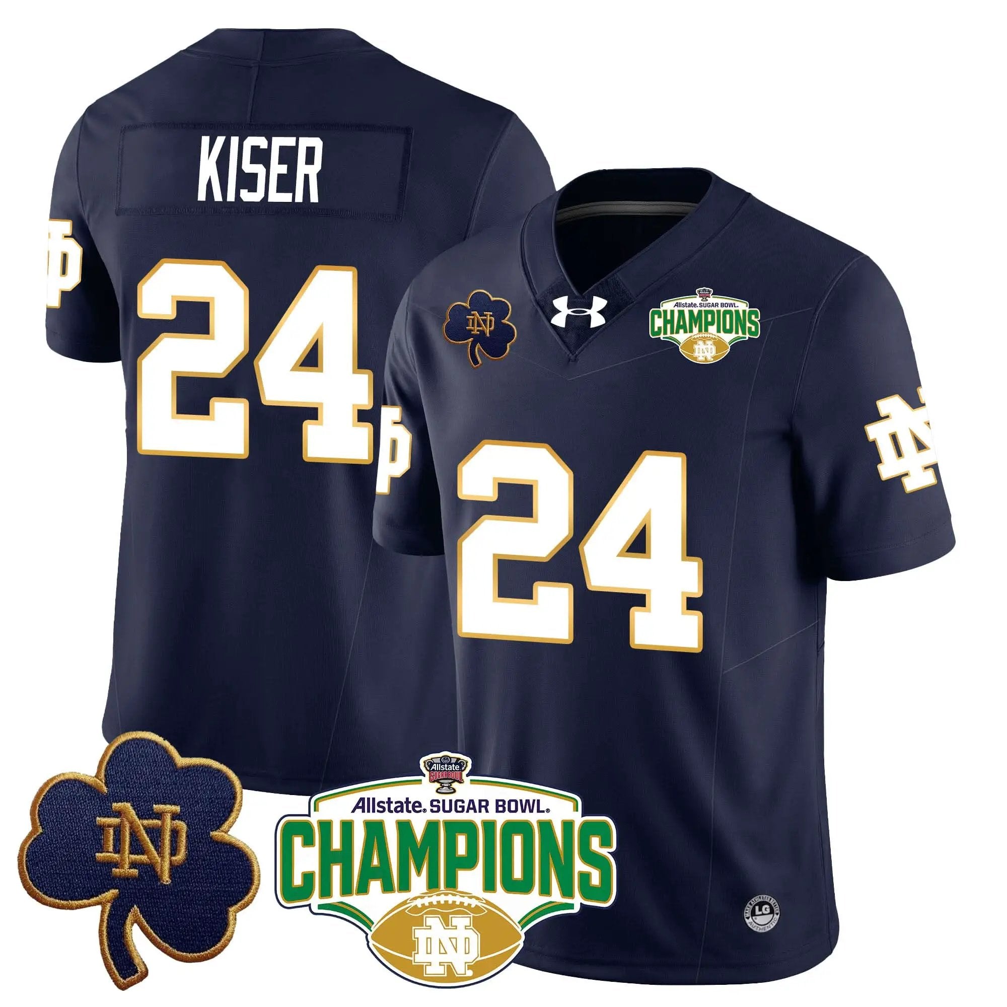 NDFI 2025 Sugar Bowl Champions Jersey by Notre Dame Fighting Irish