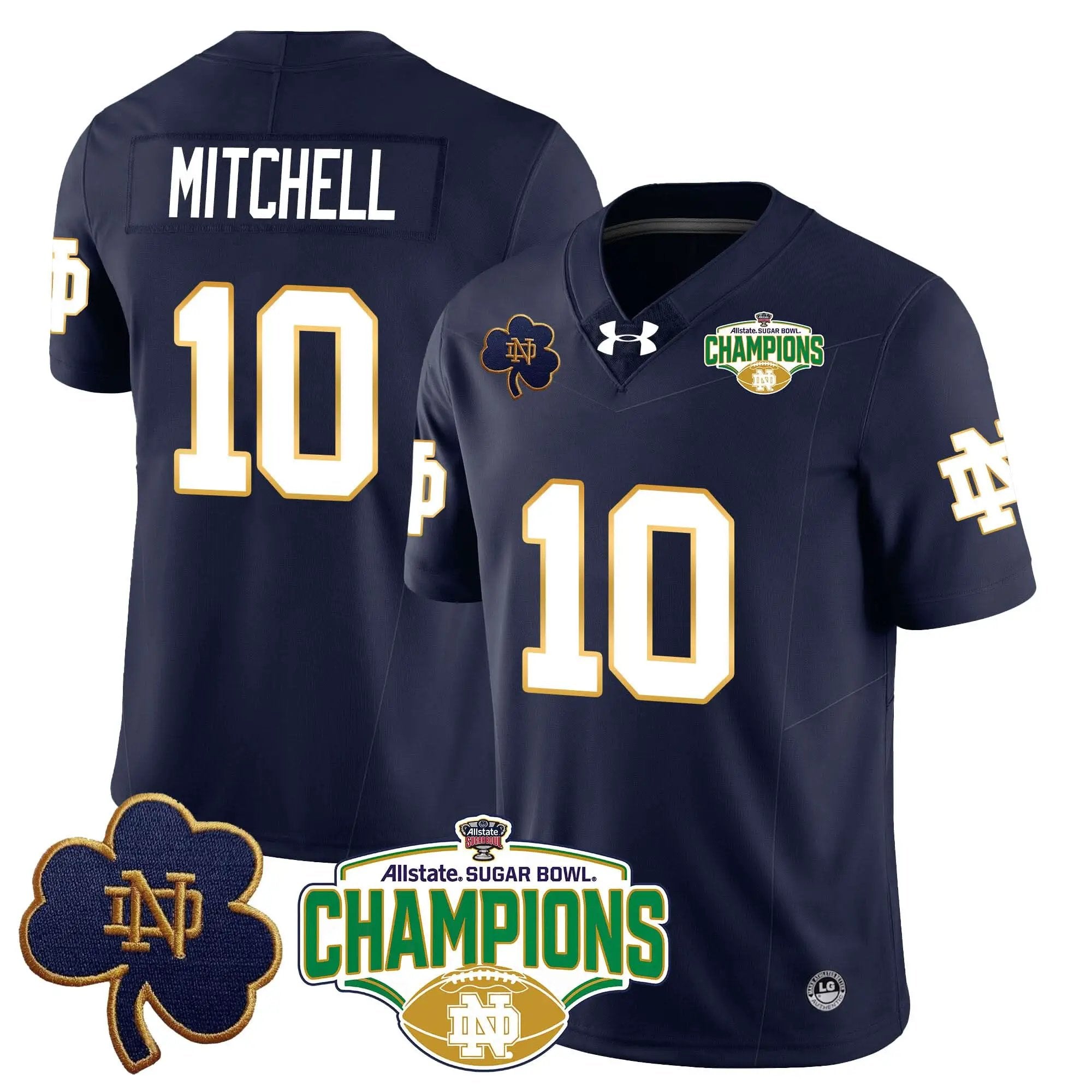 NDFI 2025 Sugar Bowl Champions Jersey by Notre Dame Fighting Irish