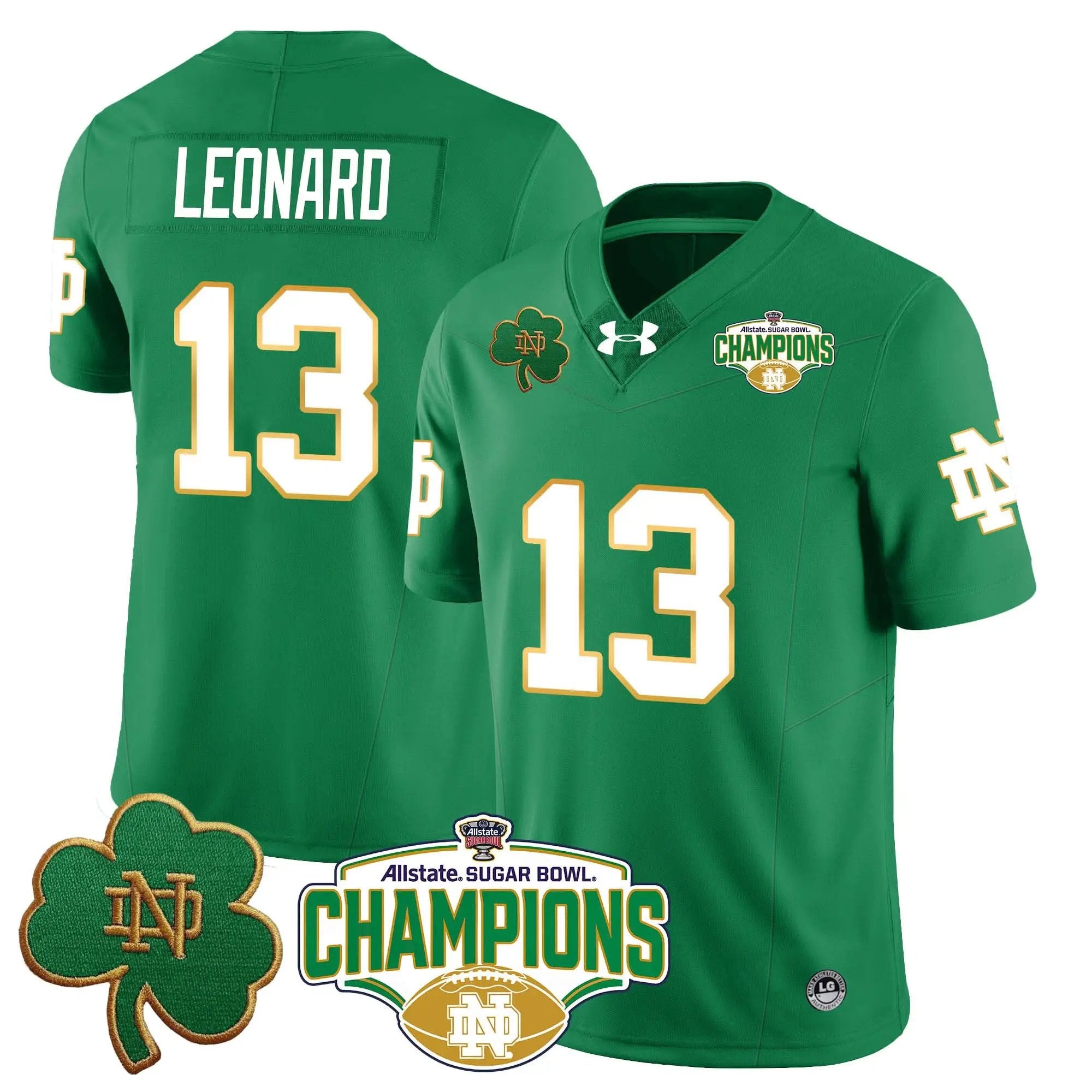 NDFI 2025 Sugar Bowl Champions Jersey by Notre Dame Fighting Irish