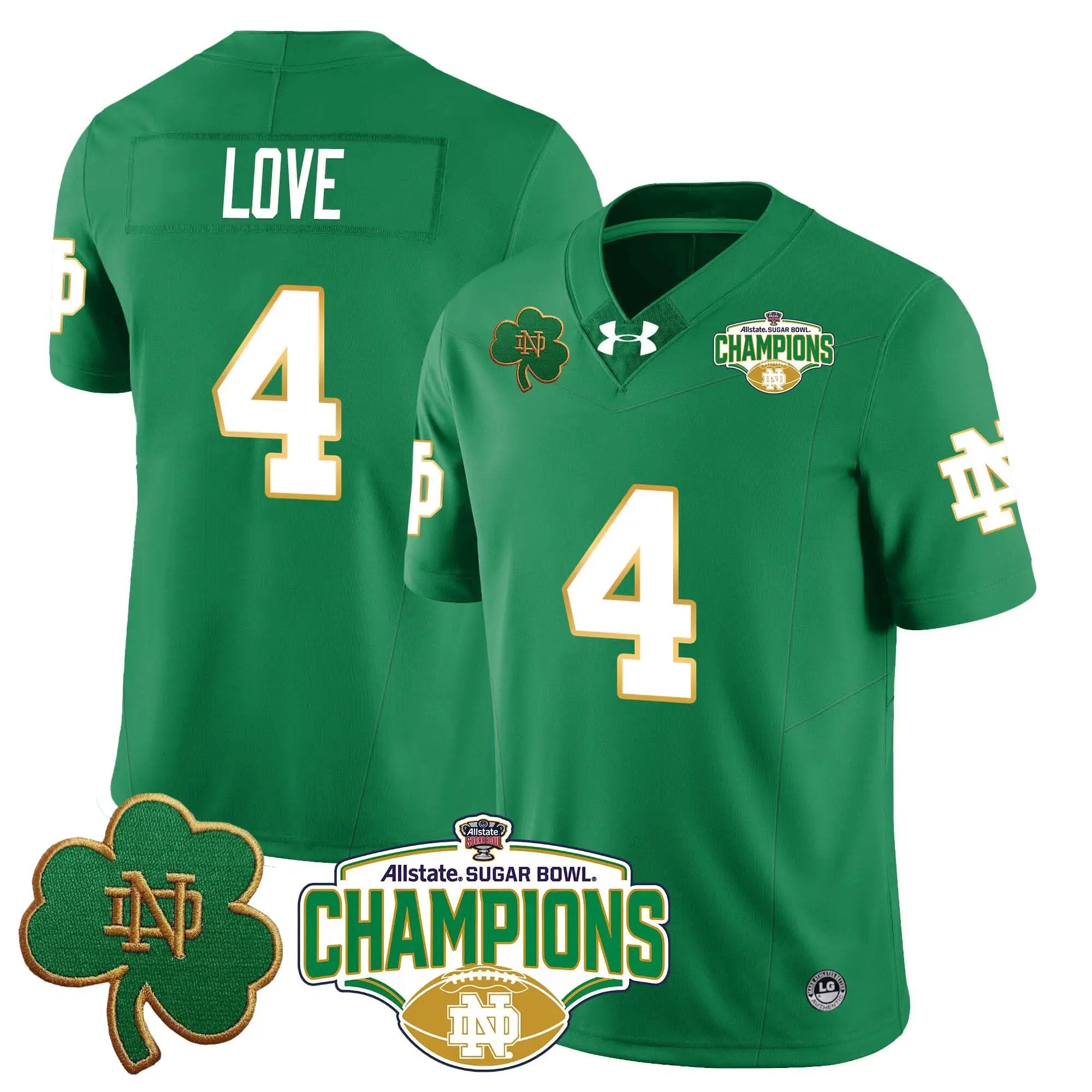 NDFI 2025 Sugar Bowl Champions Jersey by Notre Dame Fighting Irish