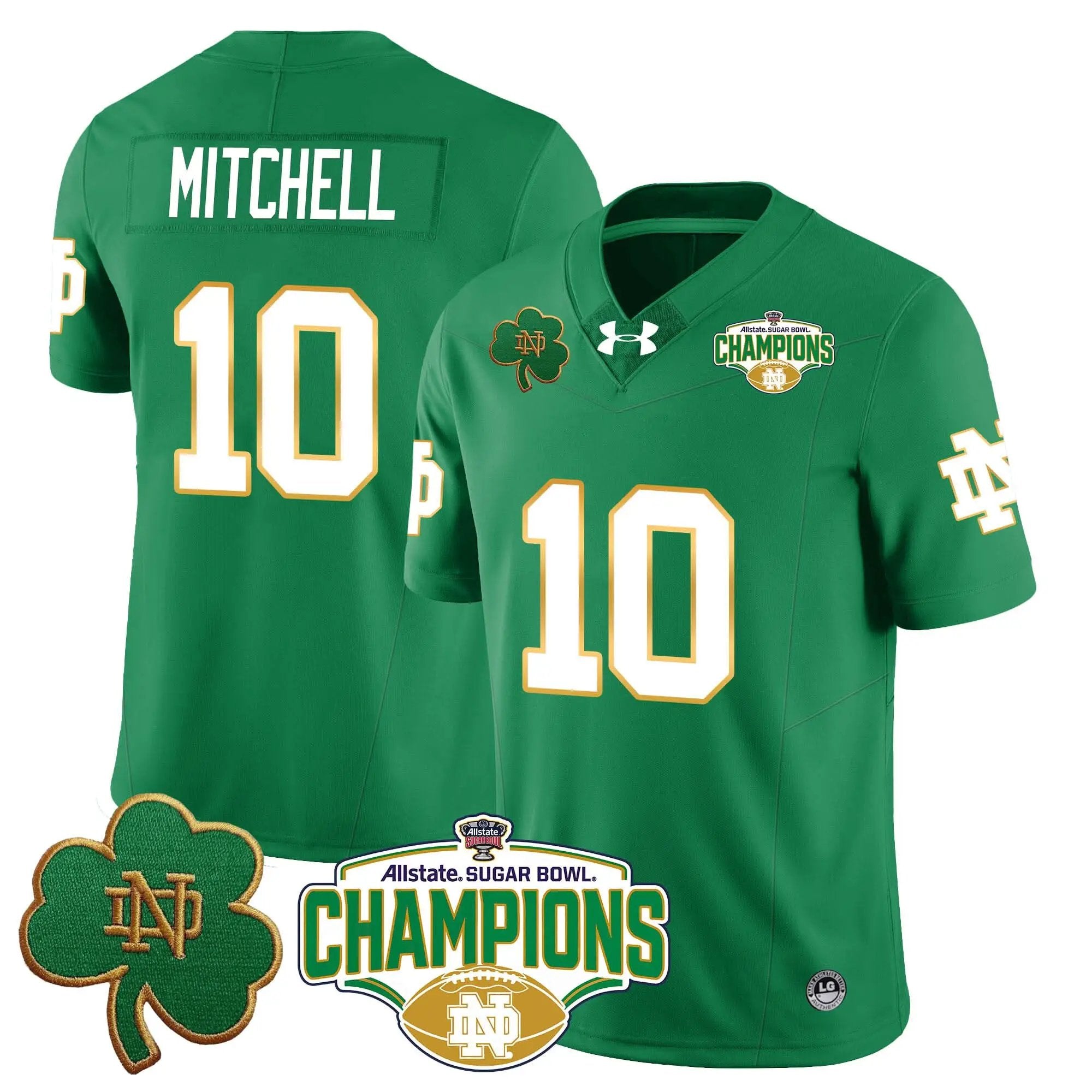 NDFI 2025 Sugar Bowl Champions Jersey by Notre Dame Fighting Irish