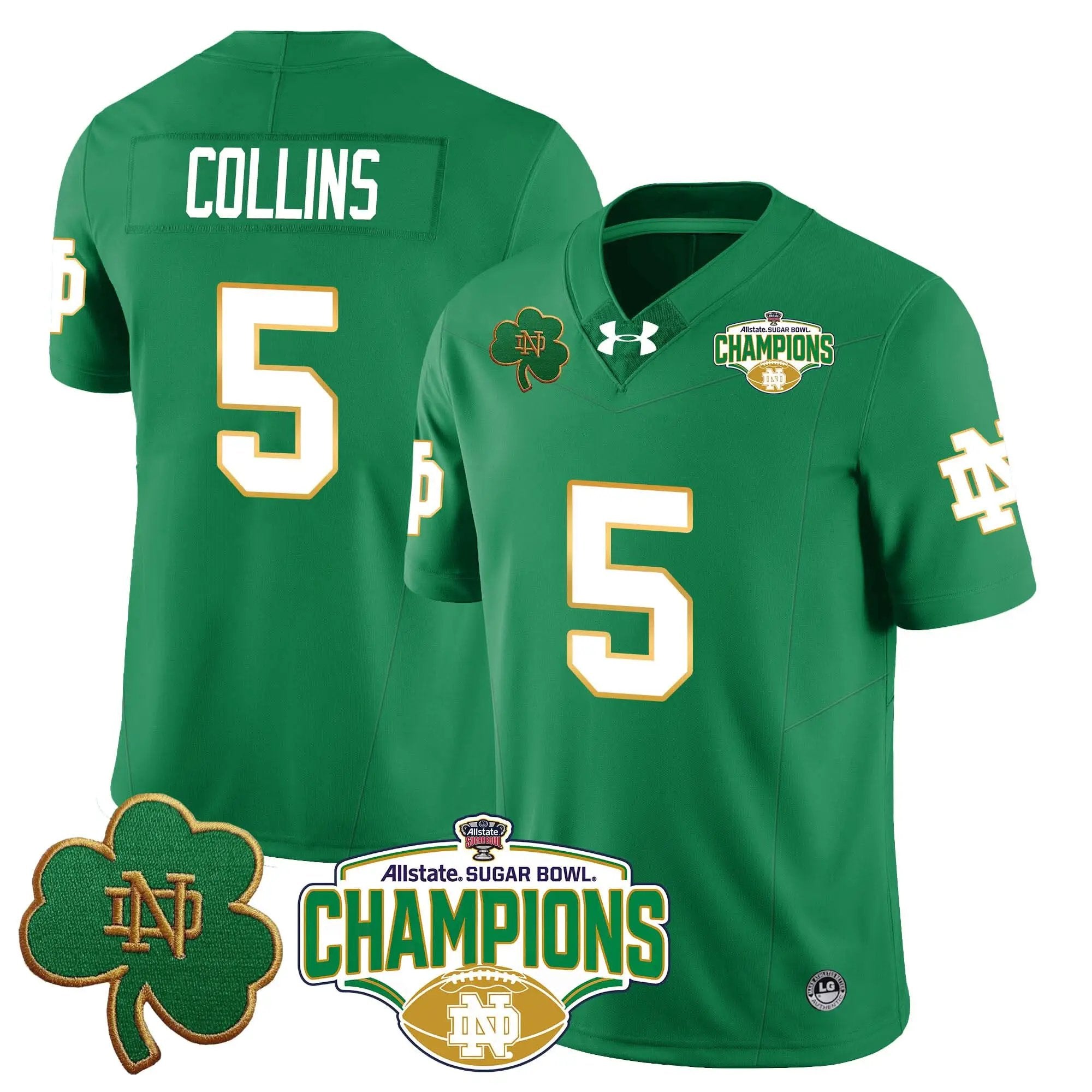 NDFI 2025 Sugar Bowl Champions Jersey by Notre Dame Fighting Irish