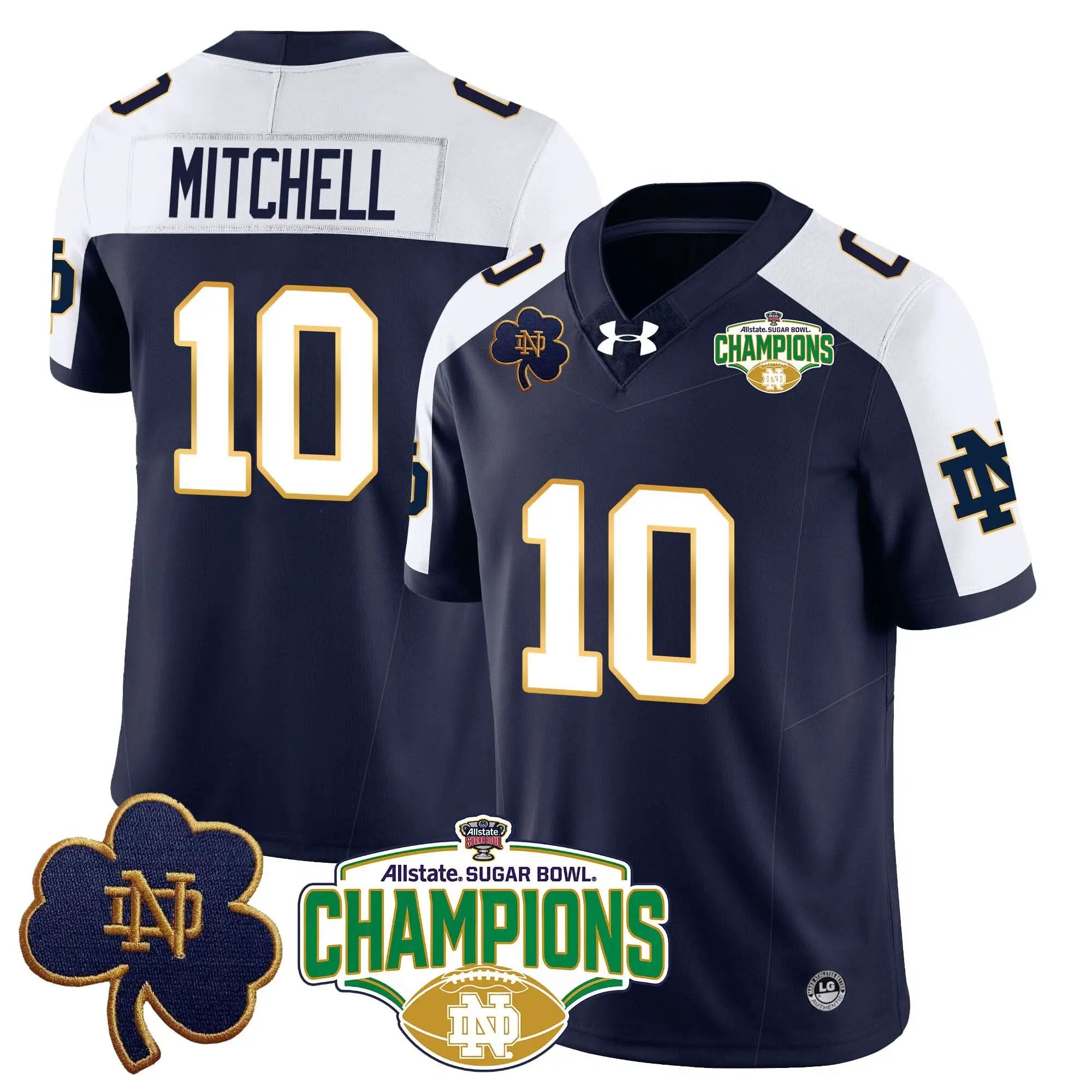 NDFI 2025 Sugar Bowl Champions Jersey by Notre Dame Fighting Irish