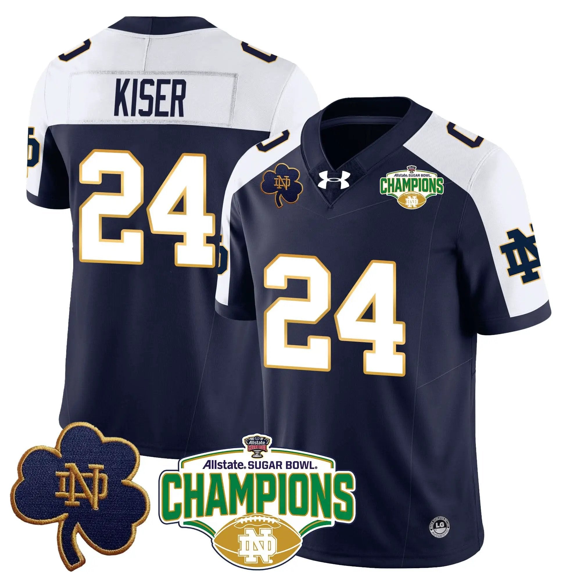 NDFI 2025 Sugar Bowl Champions Jersey by Notre Dame Fighting Irish