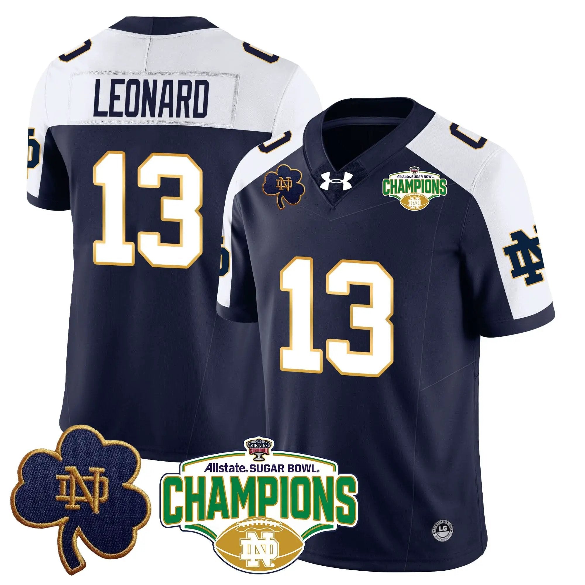 NDFI 2025 Sugar Bowl Champions Jersey by Notre Dame Fighting Irish