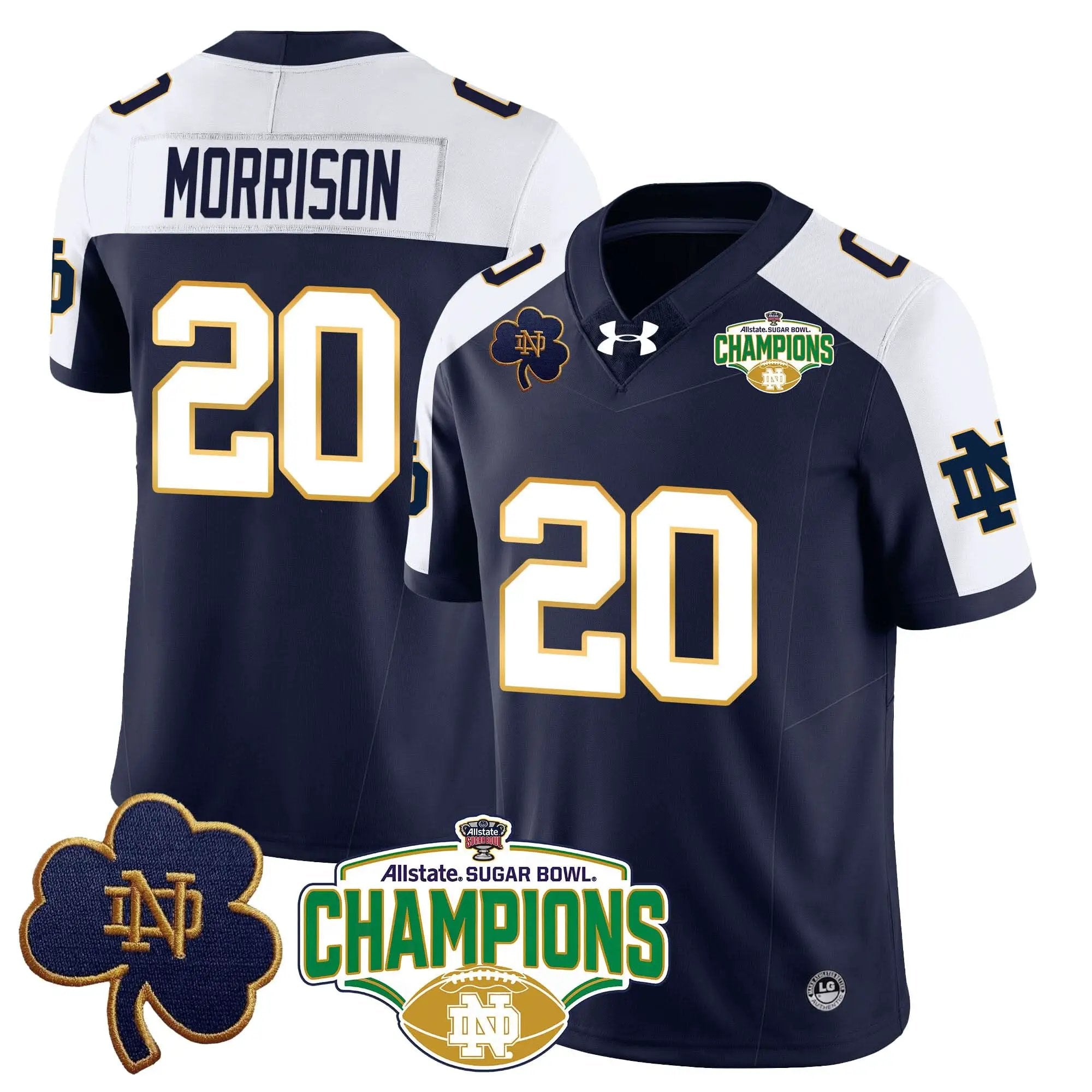 NDFI 2025 Sugar Bowl Champions Jersey by Notre Dame Fighting Irish