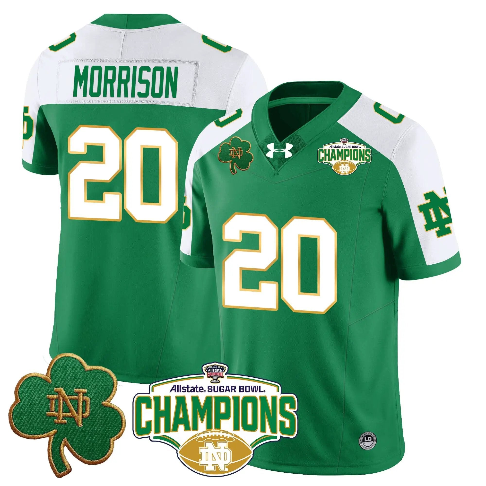 NDFI 2025 Sugar Bowl Champions Jersey by Notre Dame Fighting Irish