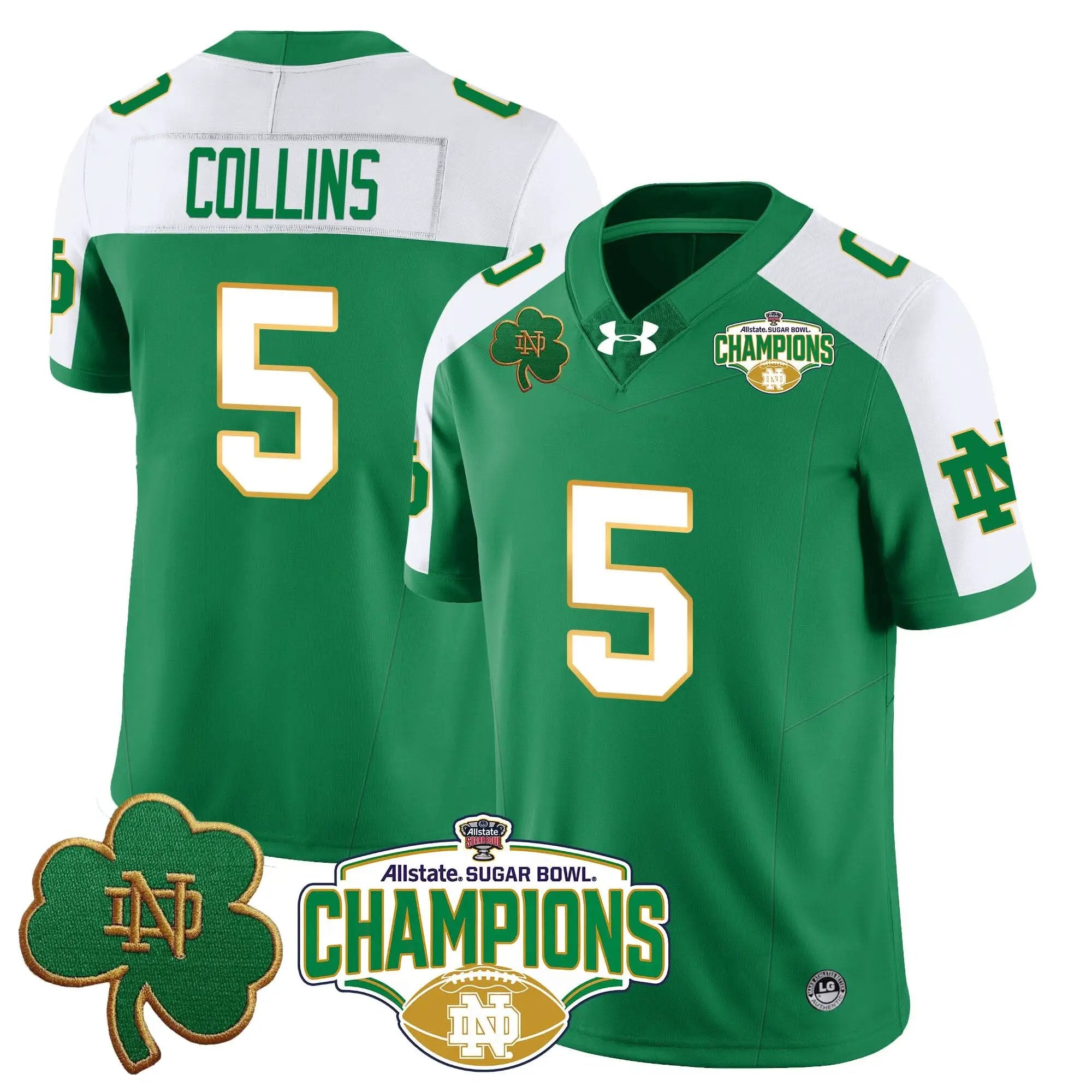 NDFI 2025 Sugar Bowl Champions Jersey by Notre Dame Fighting Irish