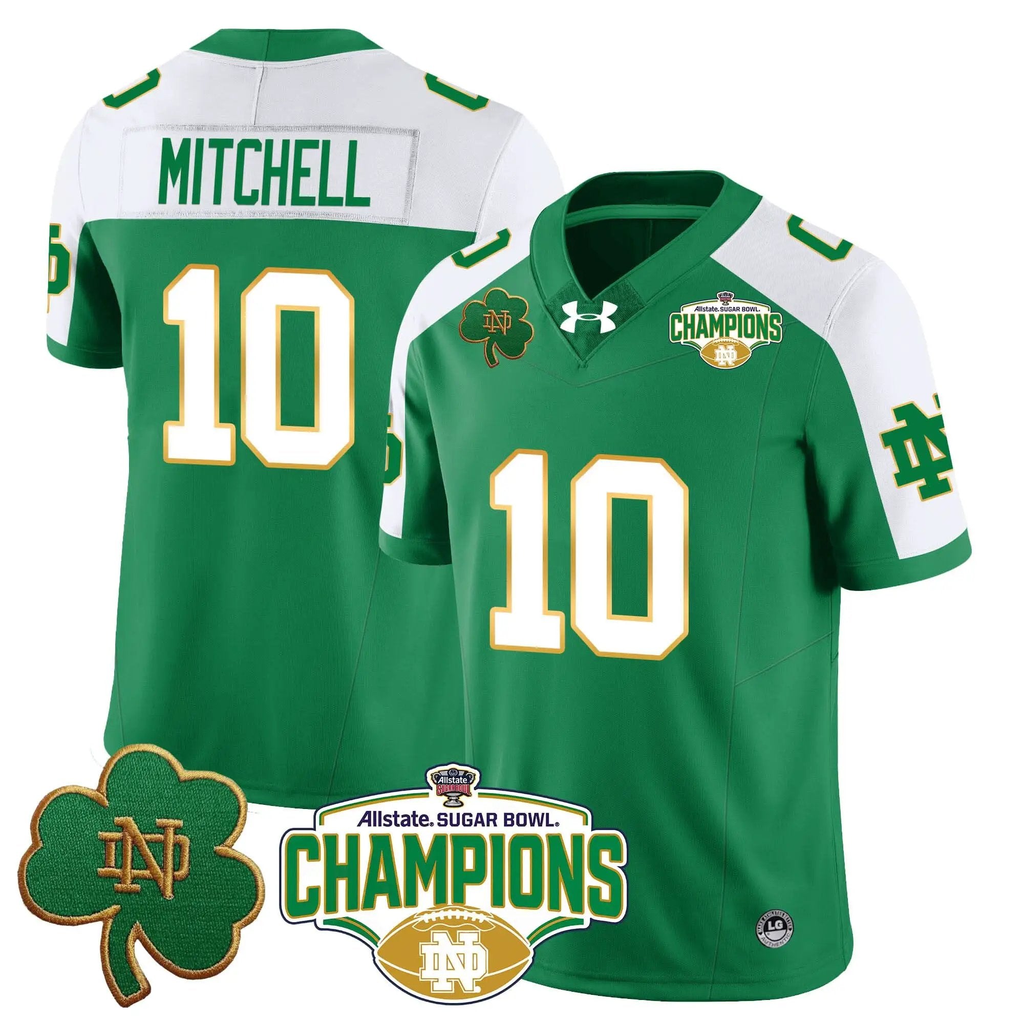 NDFI 2025 Sugar Bowl Champions Jersey by Notre Dame Fighting Irish
