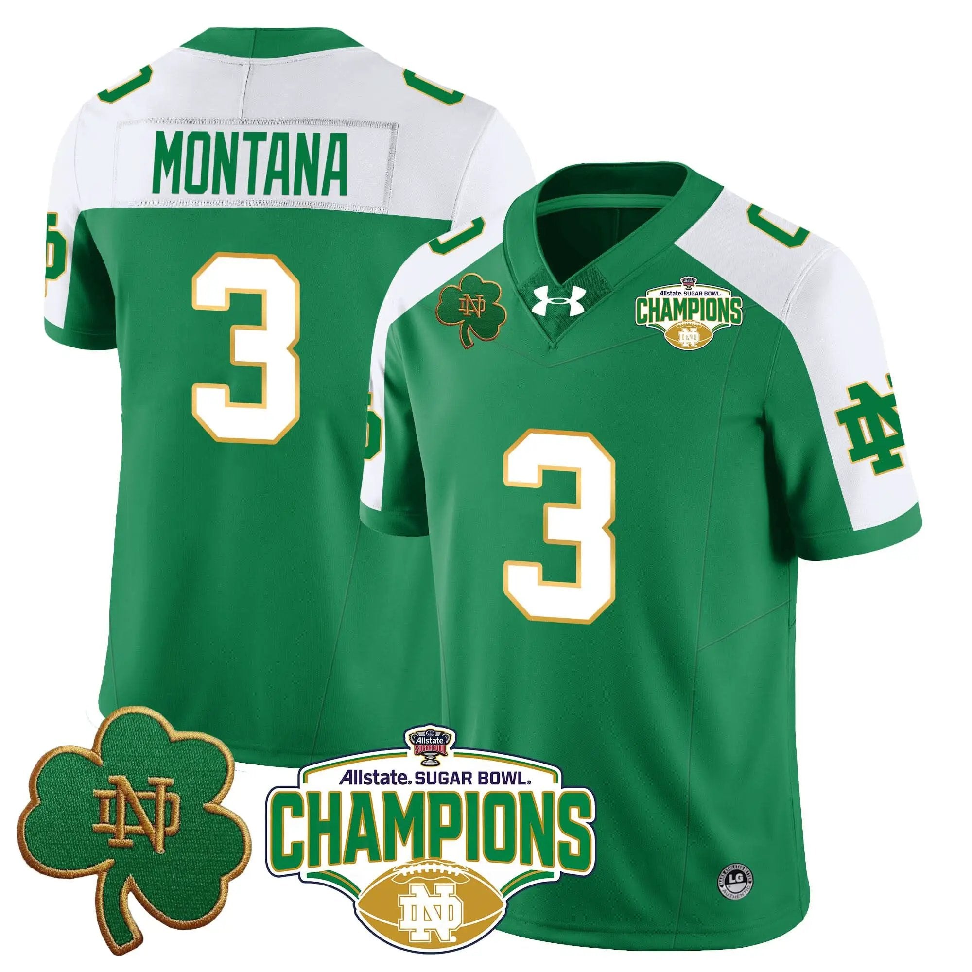 NDFI 2025 Sugar Bowl Champions Jersey by Notre Dame Fighting Irish