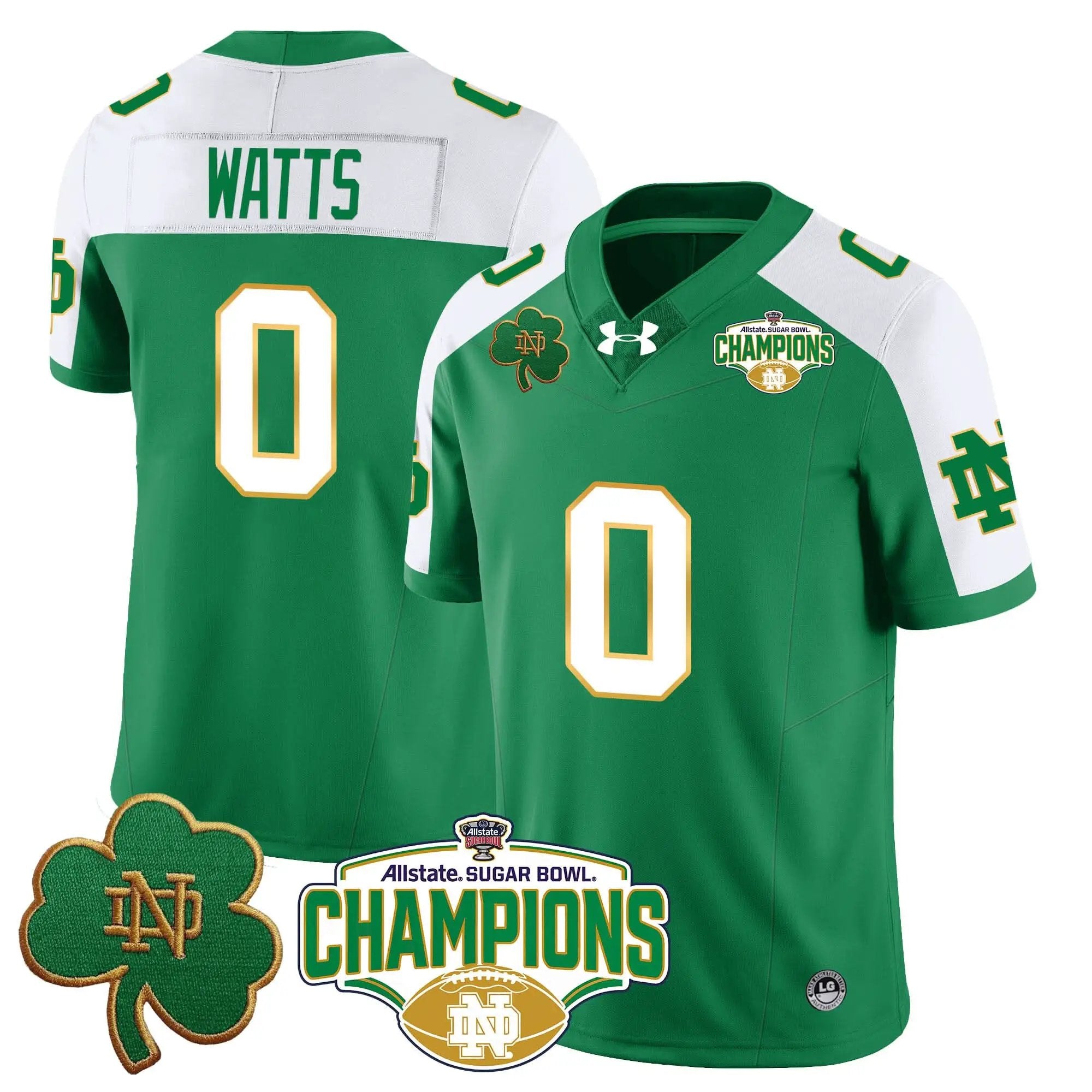 NDFI 2025 Sugar Bowl Champions Jersey by Notre Dame Fighting Irish