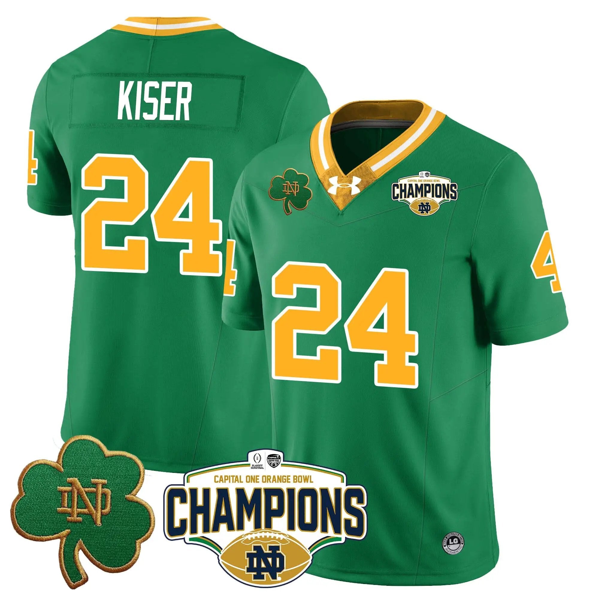 NDFI 2025 Orange Bowl Champions Jersey N5 by Notre Dame Fighting Irish