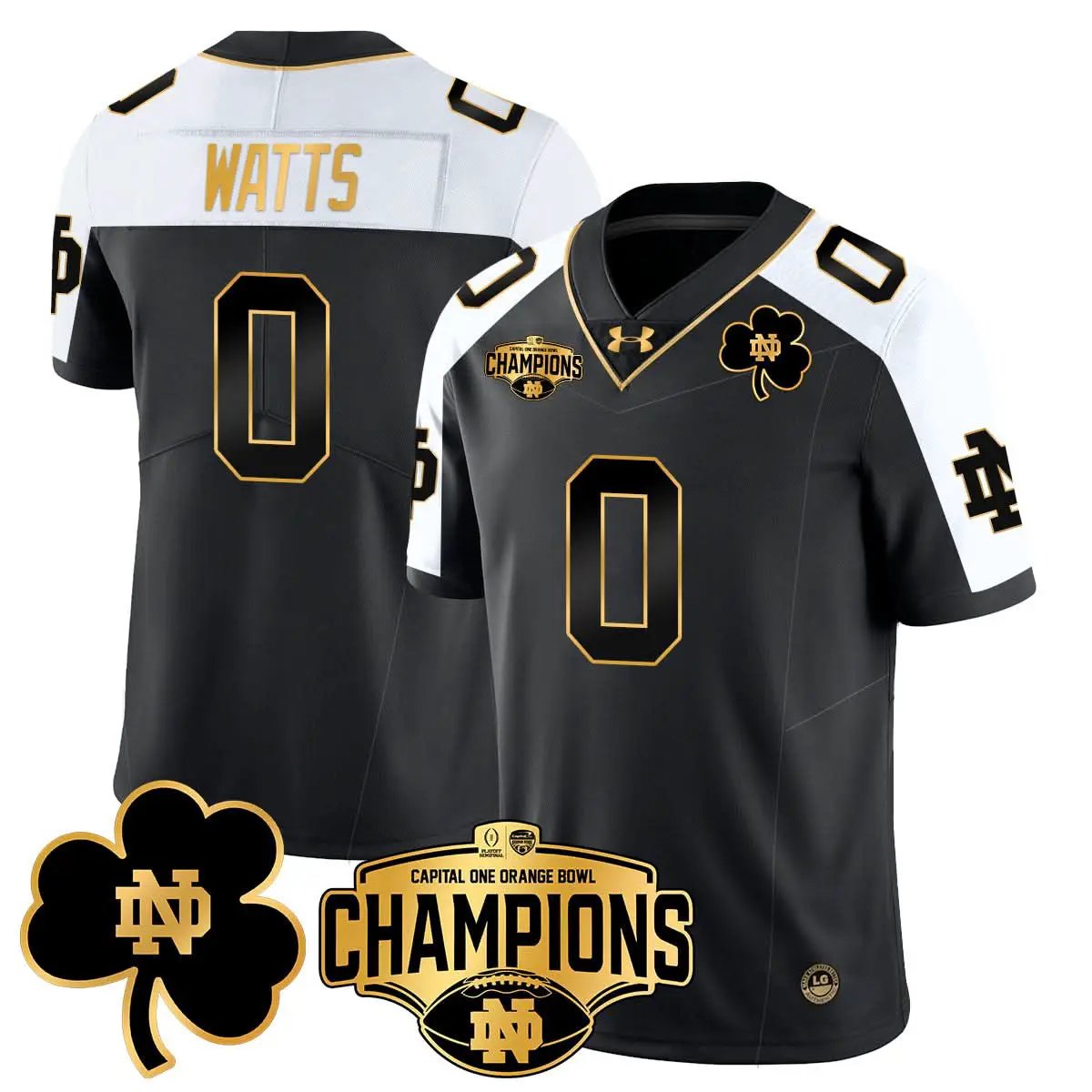 NDFI 2025 Orange Bowl Champions Jersey N5 by Notre Dame Fighting Irish