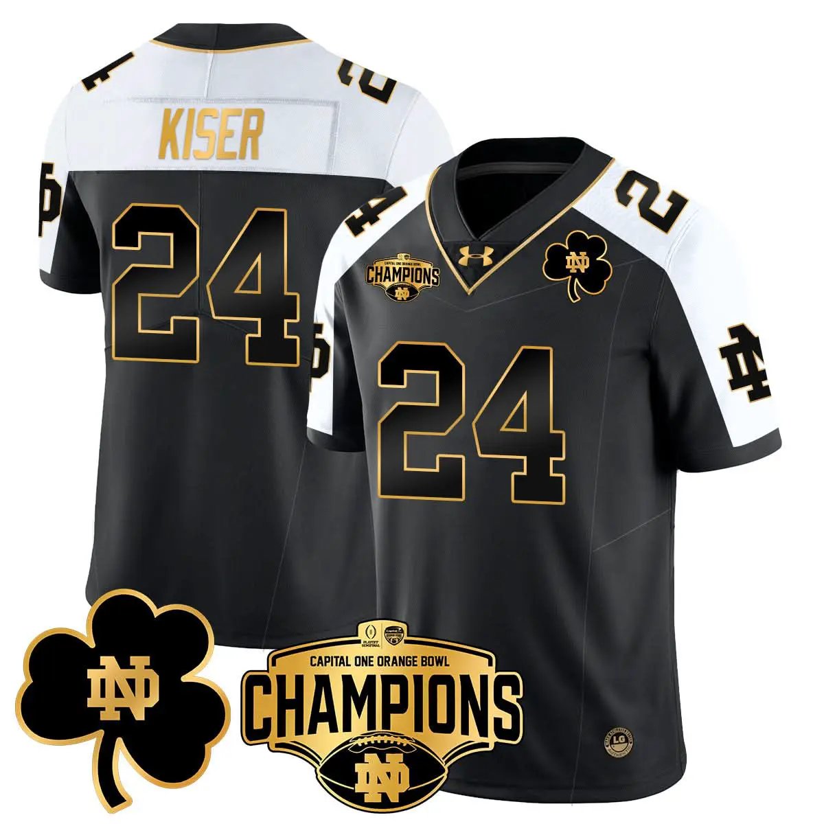 NDFI 2025 Orange Bowl Champions Jersey N5 by Notre Dame Fighting Irish