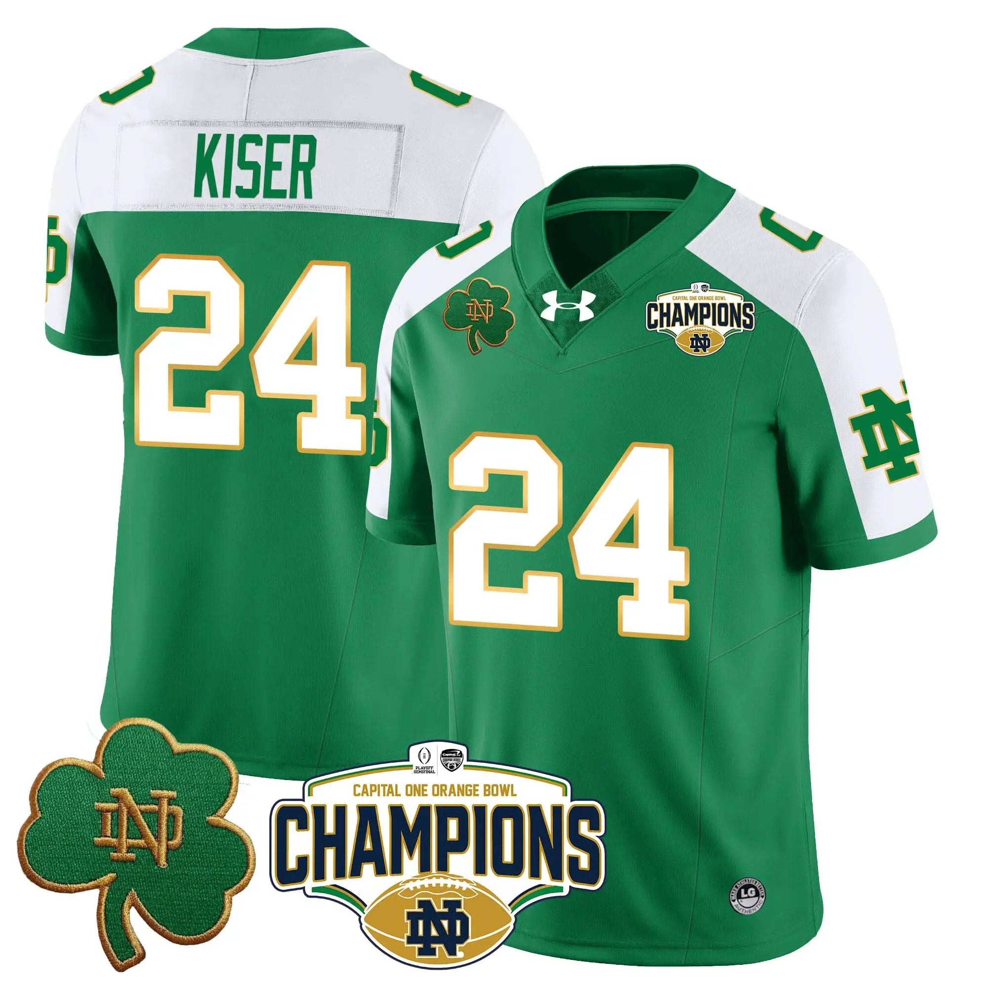 NDFI 2025 Orange Bowl Champions Jersey N5 by Notre Dame Fighting Irish