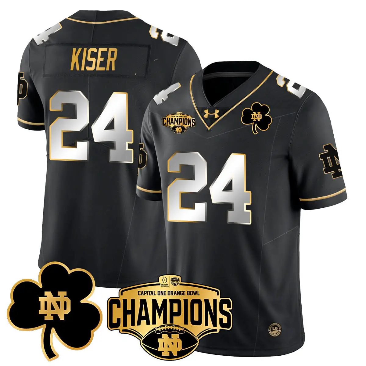 NDFI 2025 Orange Bowl Champions Jersey N5 by Notre Dame Fighting Irish