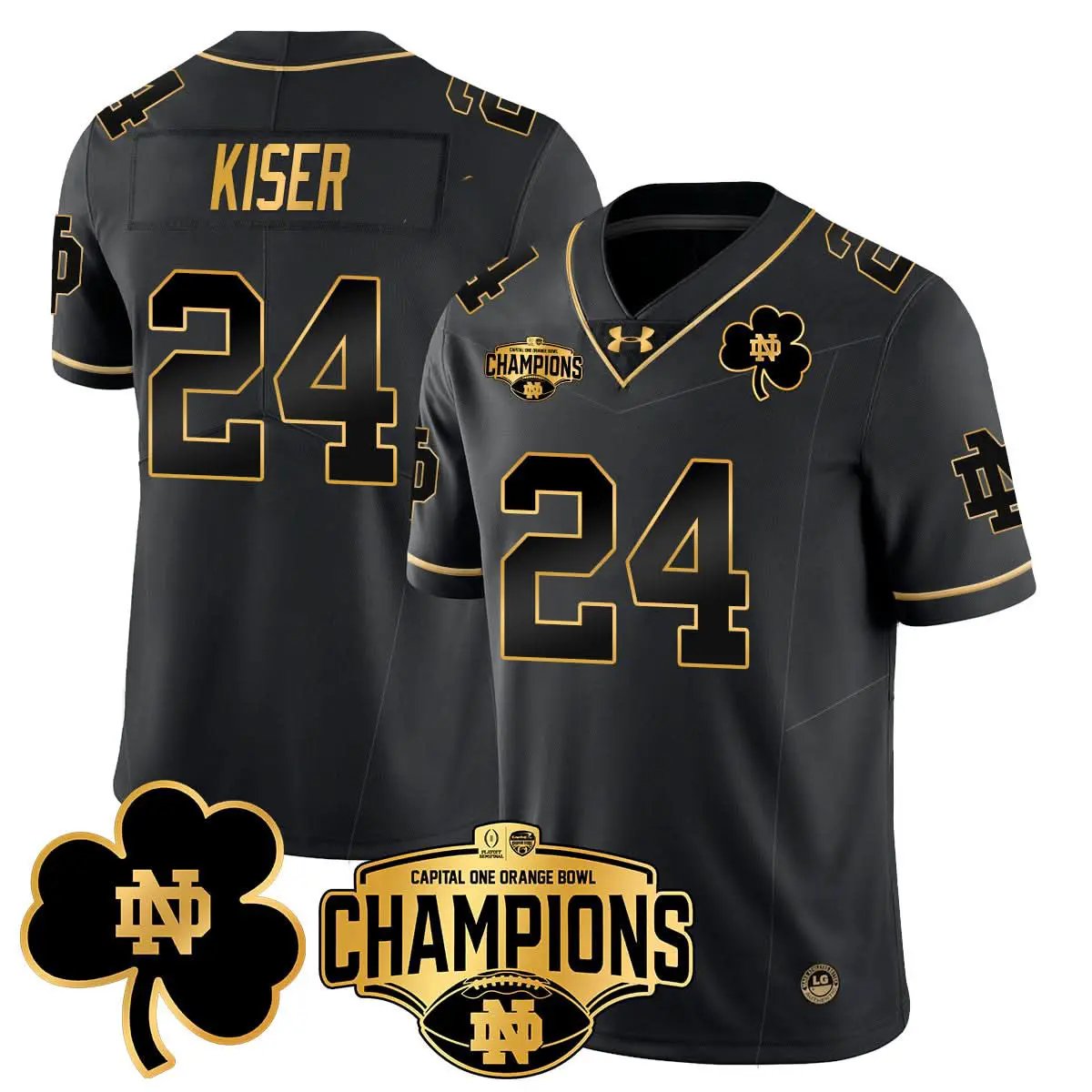 NDFI 2025 Orange Bowl Champions Jersey N5 by Notre Dame Fighting Irish