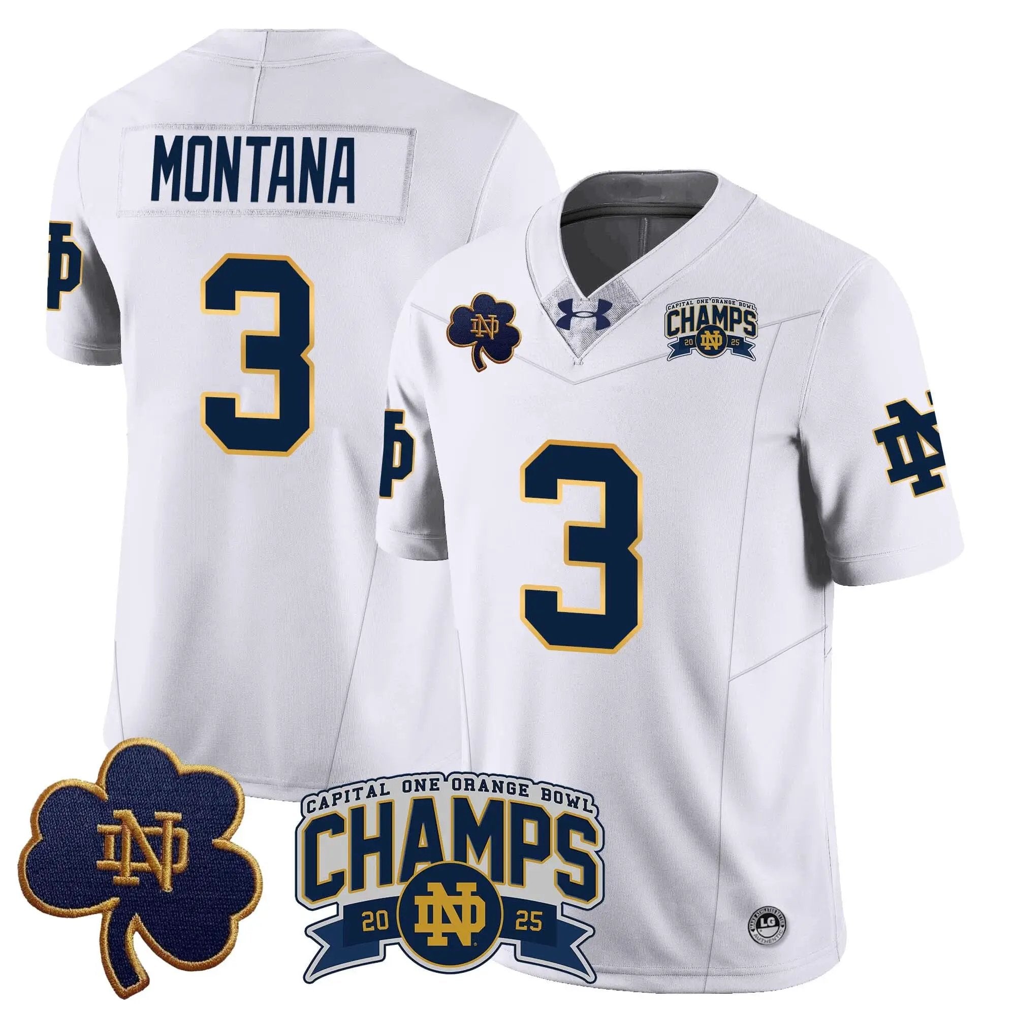 NDFI 2025 Orange Bowl Champions Jersey N6 by Notre Dame Fighting Irish