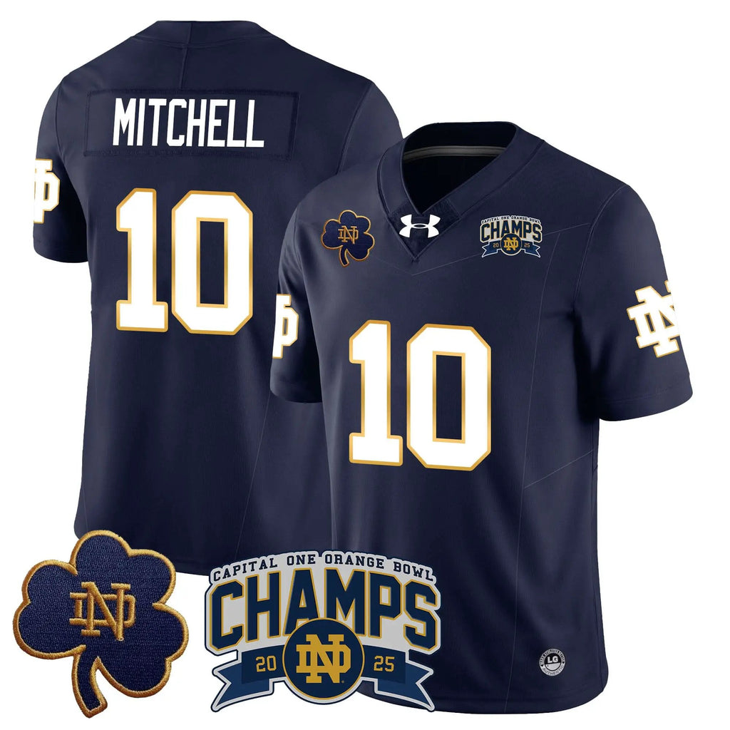 NDFI 2025 Orange Bowl Champions Jersey N6 by Notre Dame Fighting Irish