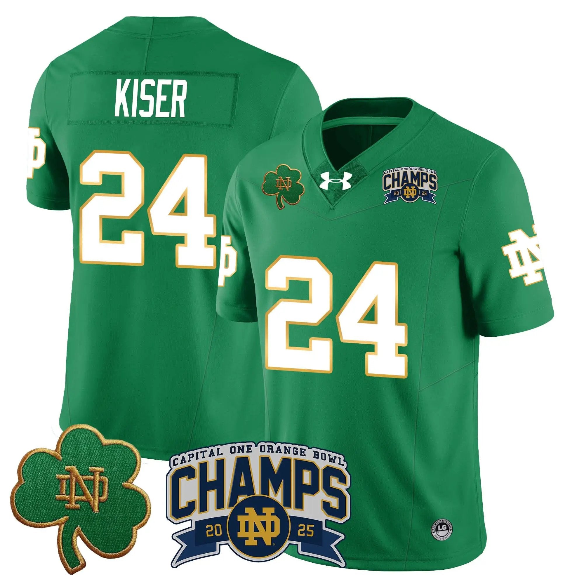 NDFI 2025 Orange Bowl Champions Jersey N6 by Notre Dame Fighting Irish