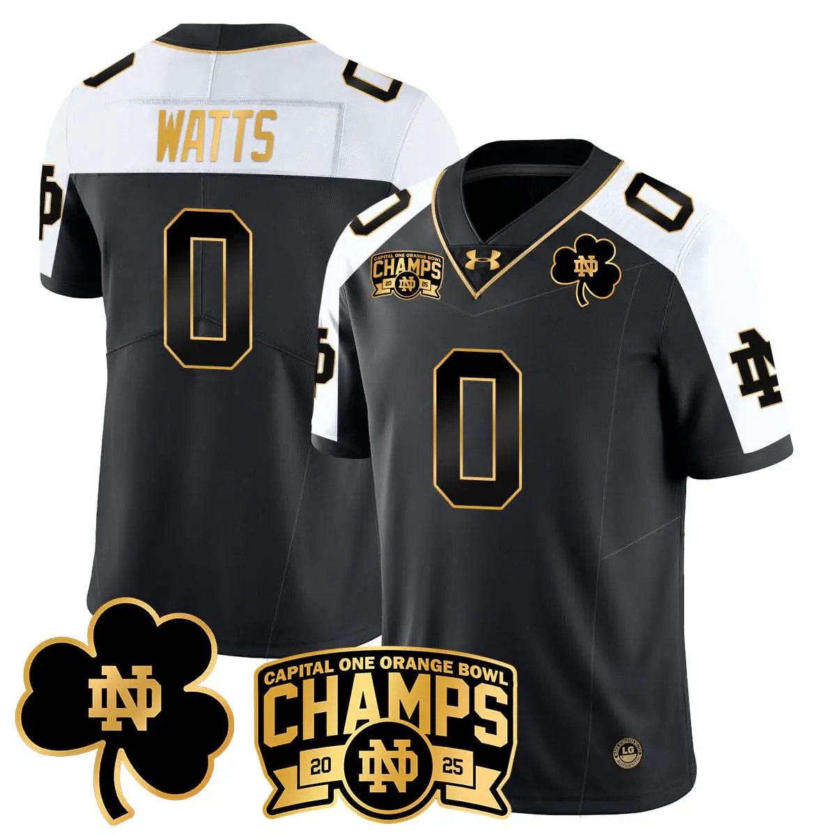 NDFI 2025 Orange Bowl Champions Jersey N6 by Notre Dame Fighting Irish