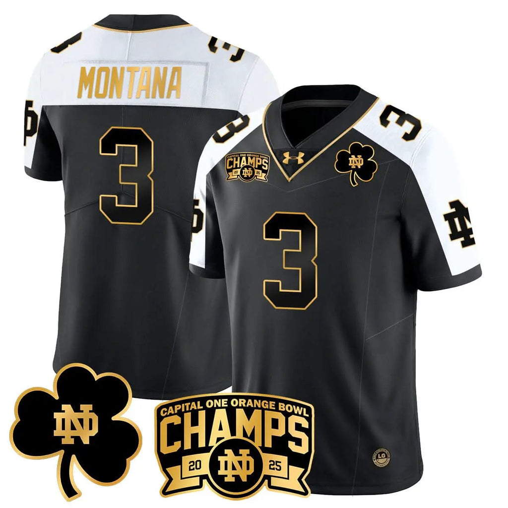 NDFI 2025 Orange Bowl Champions Jersey N6 by Notre Dame Fighting Irish