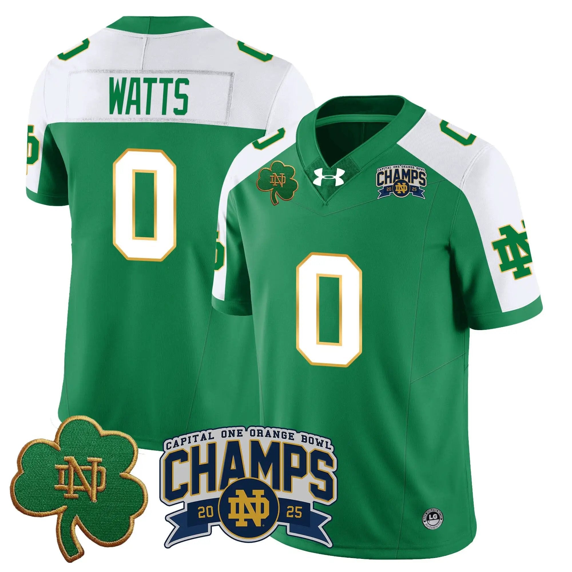 NDFI 2025 Orange Bowl Champions Jersey N6 by Notre Dame Fighting Irish
