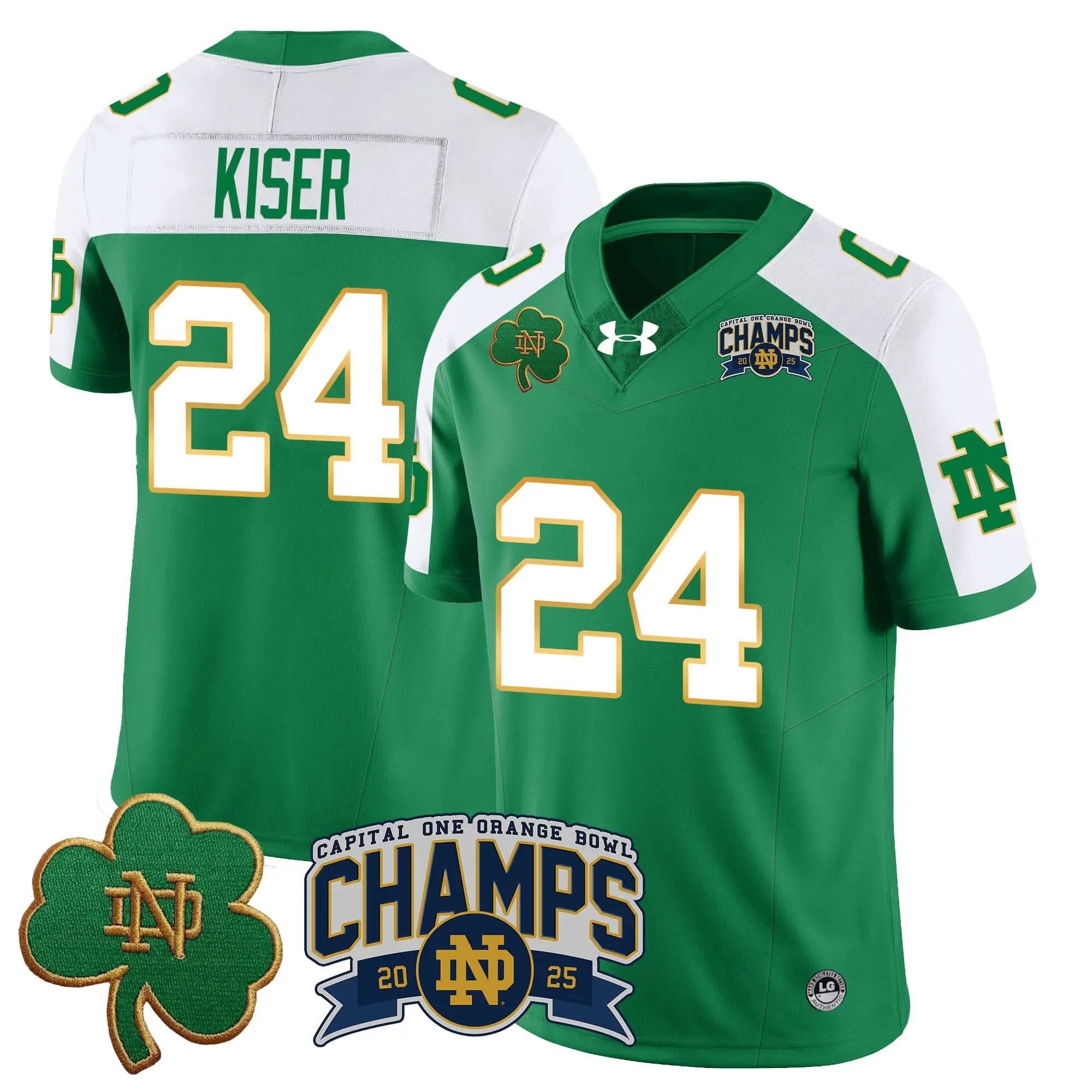 NDFI 2025 Orange Bowl Champions Jersey N6 by Notre Dame Fighting Irish