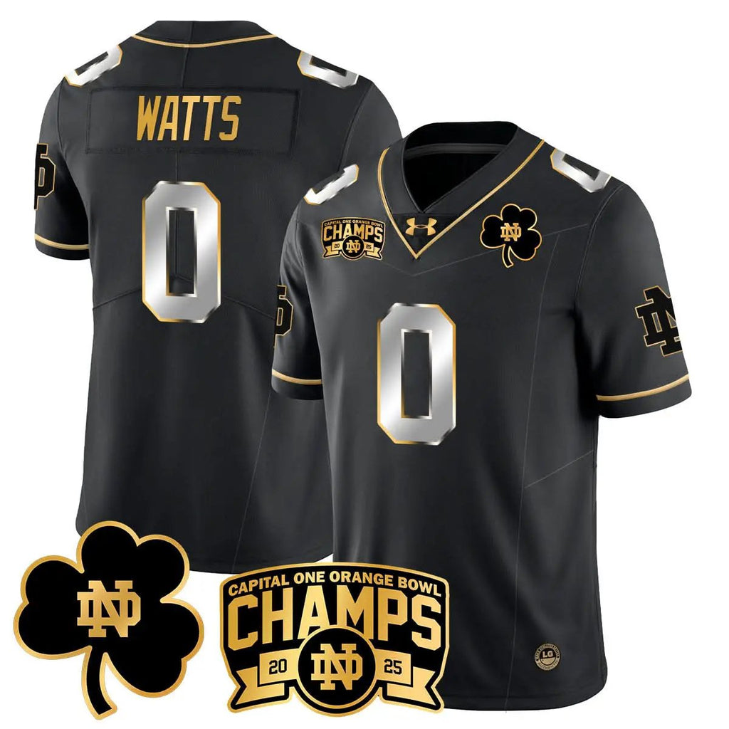 NDFI 2025 Orange Bowl Champions Jersey N6 by Notre Dame Fighting Irish