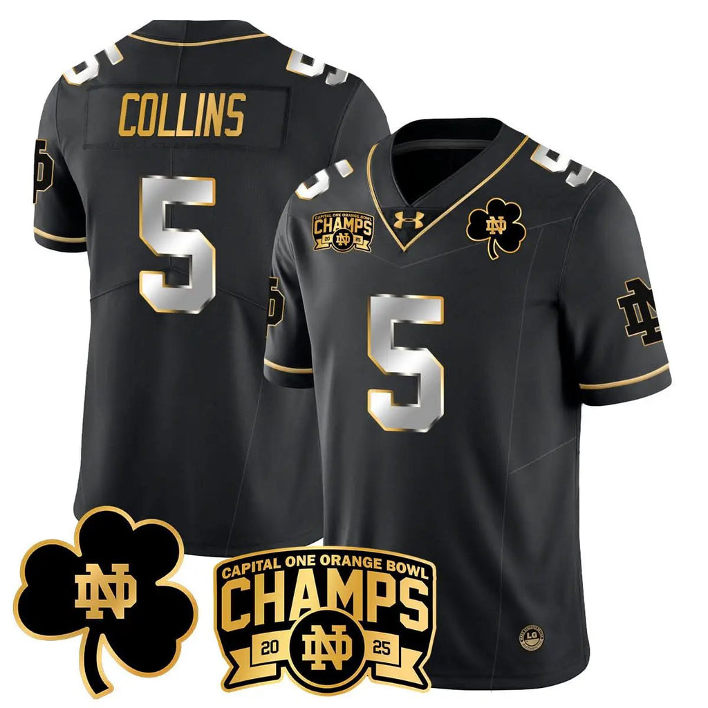 NDFI 2025 Orange Bowl Champions Jersey N6 by Notre Dame Fighting Irish