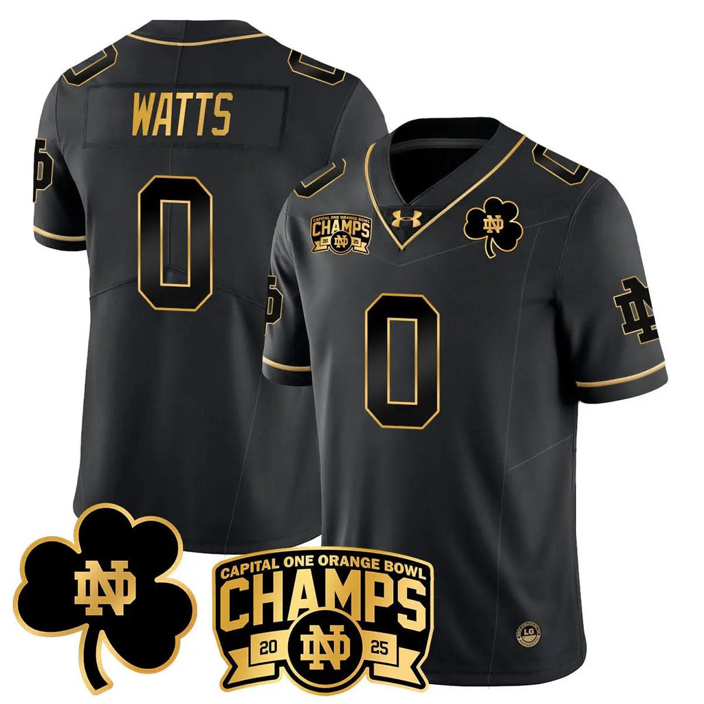 NDFI 2025 Orange Bowl Champions Jersey N6 by Notre Dame Fighting Irish