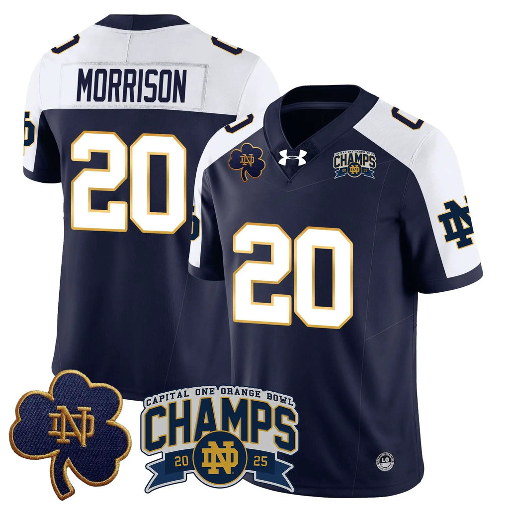 NDFI 2025 Orange Bowl Champions Jersey N6 by Notre Dame Fighting Irish