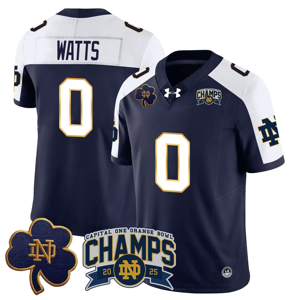 NDFI 2025 Orange Bowl Champions Jersey N6 by Notre Dame Fighting Irish