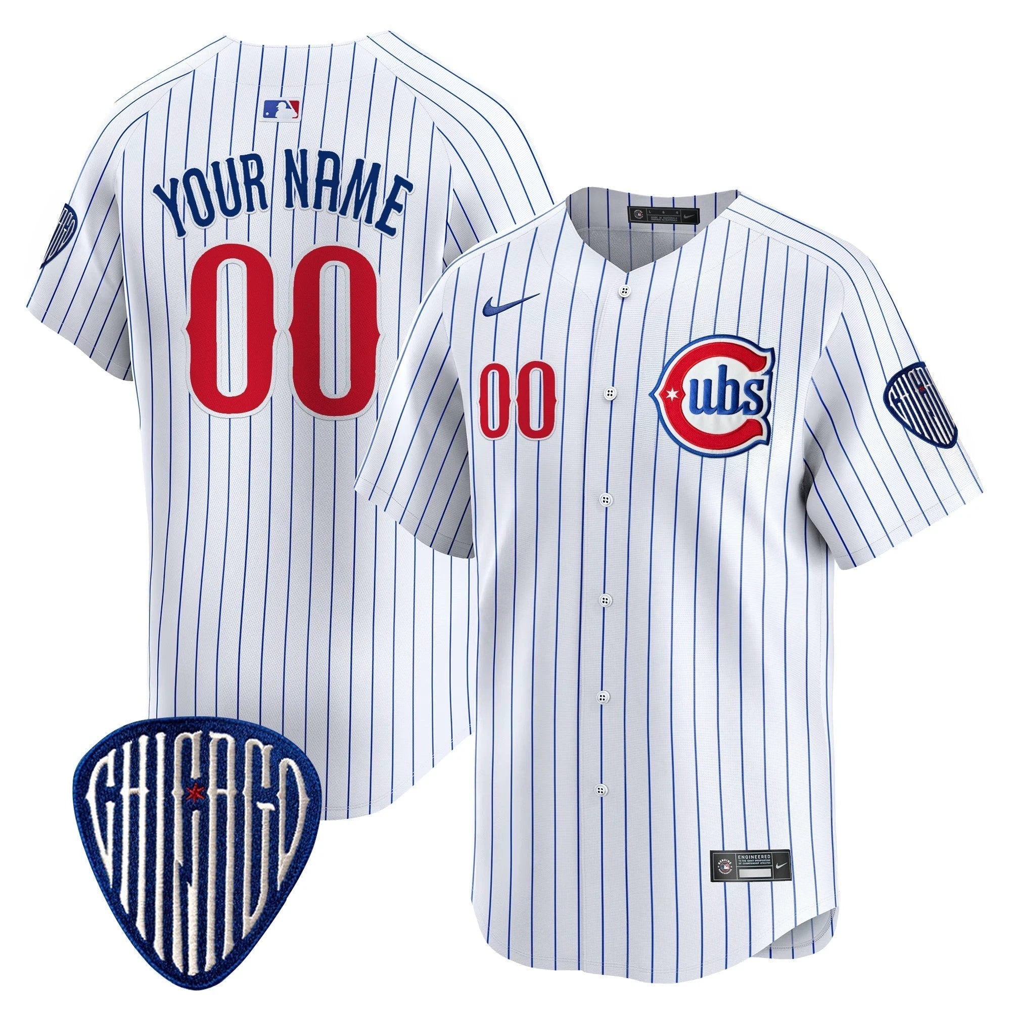 CHC Blue Alternate Vapor Premier Limited Custom Jersey - All Stitched by Chicago Cubs