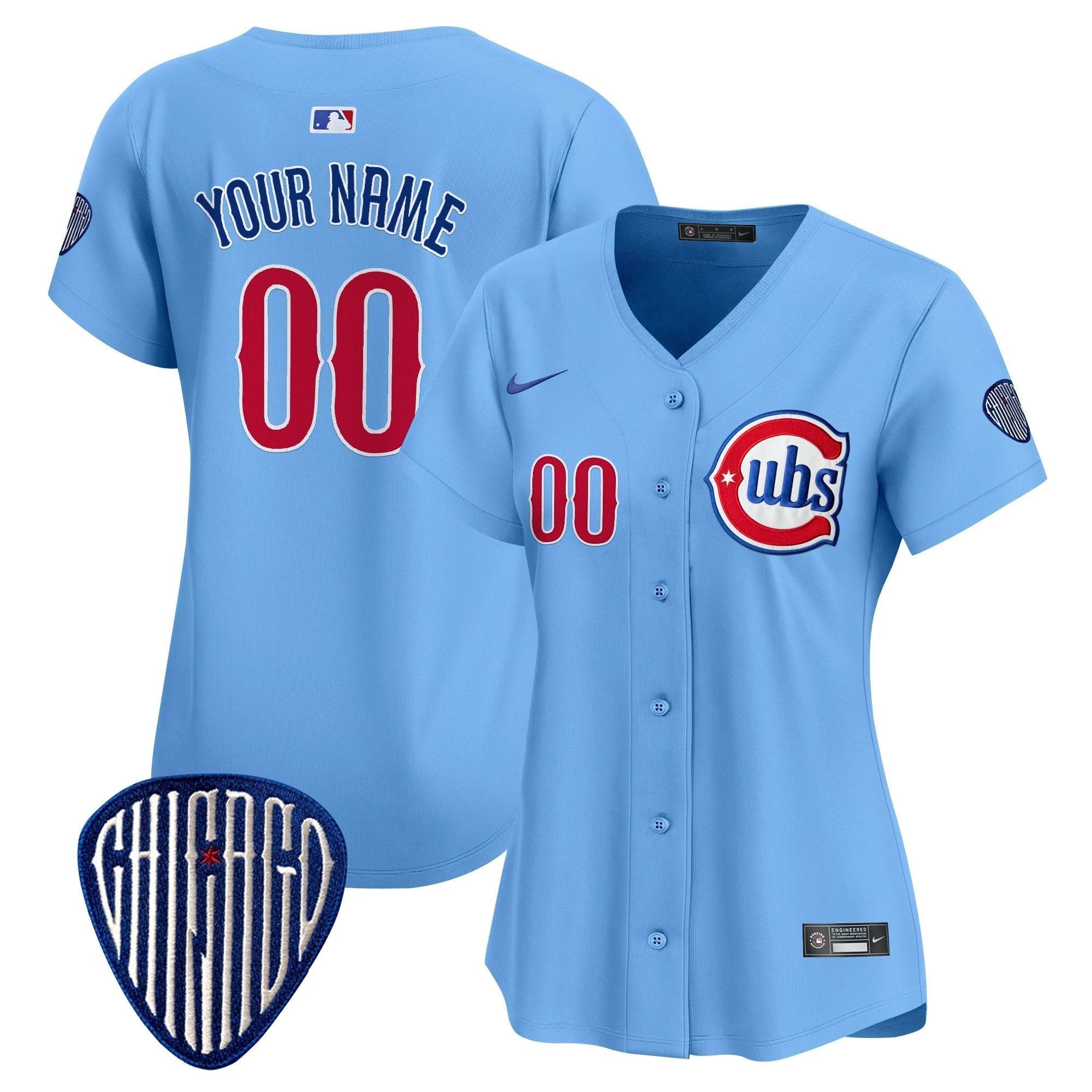 Chicago Cubs Blue Alternate Vapor Premier Limited Custom Jersey - All Stitched by Chicago Cubs
