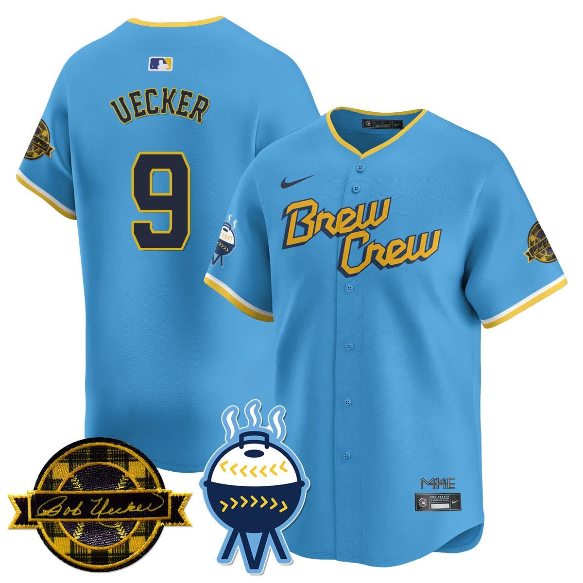 MIL 2026 Limited Jersey - Bob Uecker Patch - All Stitched by Milwaukee Brewers