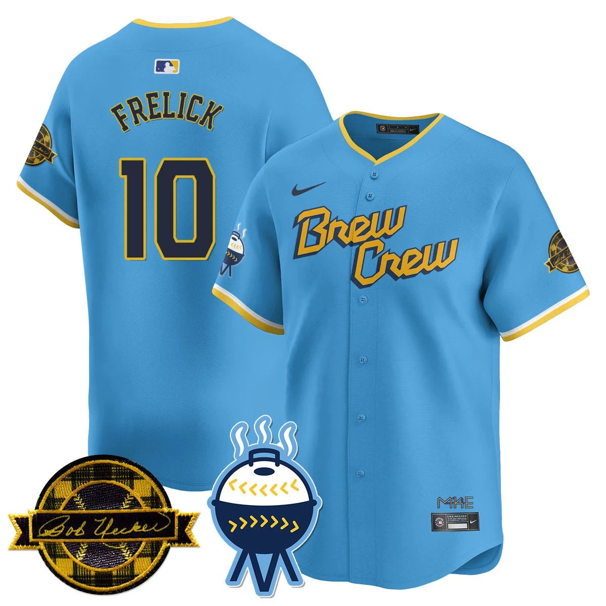 MIL 2026 Limited Jersey - Bob Uecker Patch - All Stitched by Milwaukee Brewers