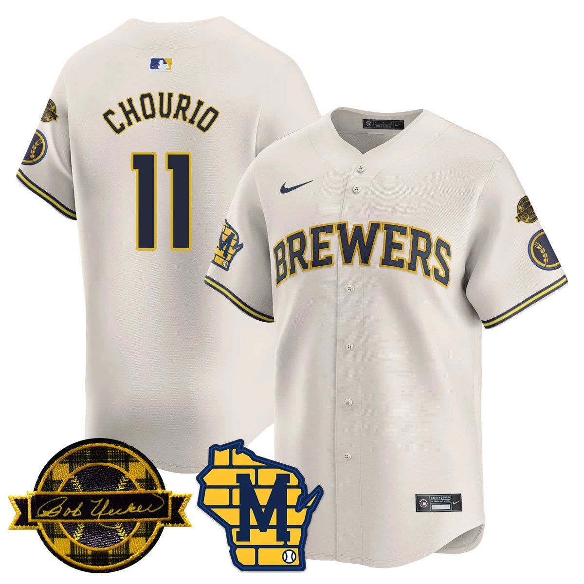 MIL 2026 Limited Jersey - Bob Uecker Patch - All Stitched by Milwaukee Brewers