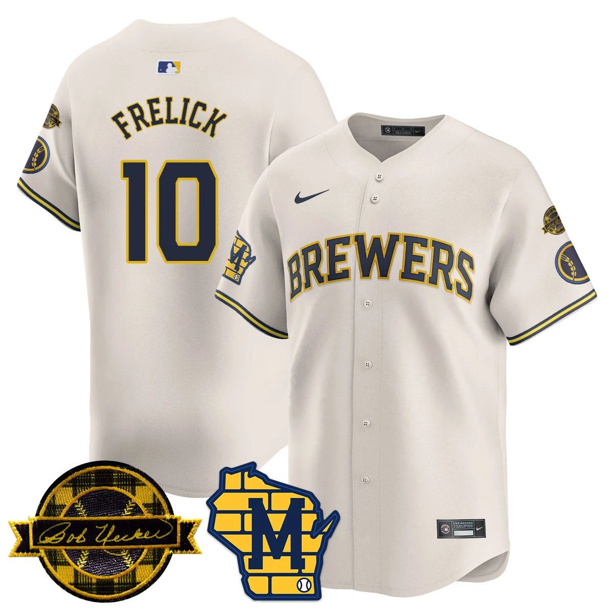 MIL 2026 Limited Jersey - Bob Uecker Patch - All Stitched by Milwaukee Brewers