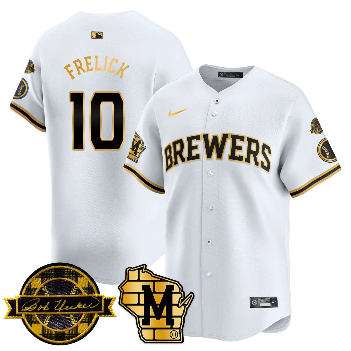 MIL 2026 Limited Jersey - Bob Uecker Patch - All Stitched by Milwaukee Brewers