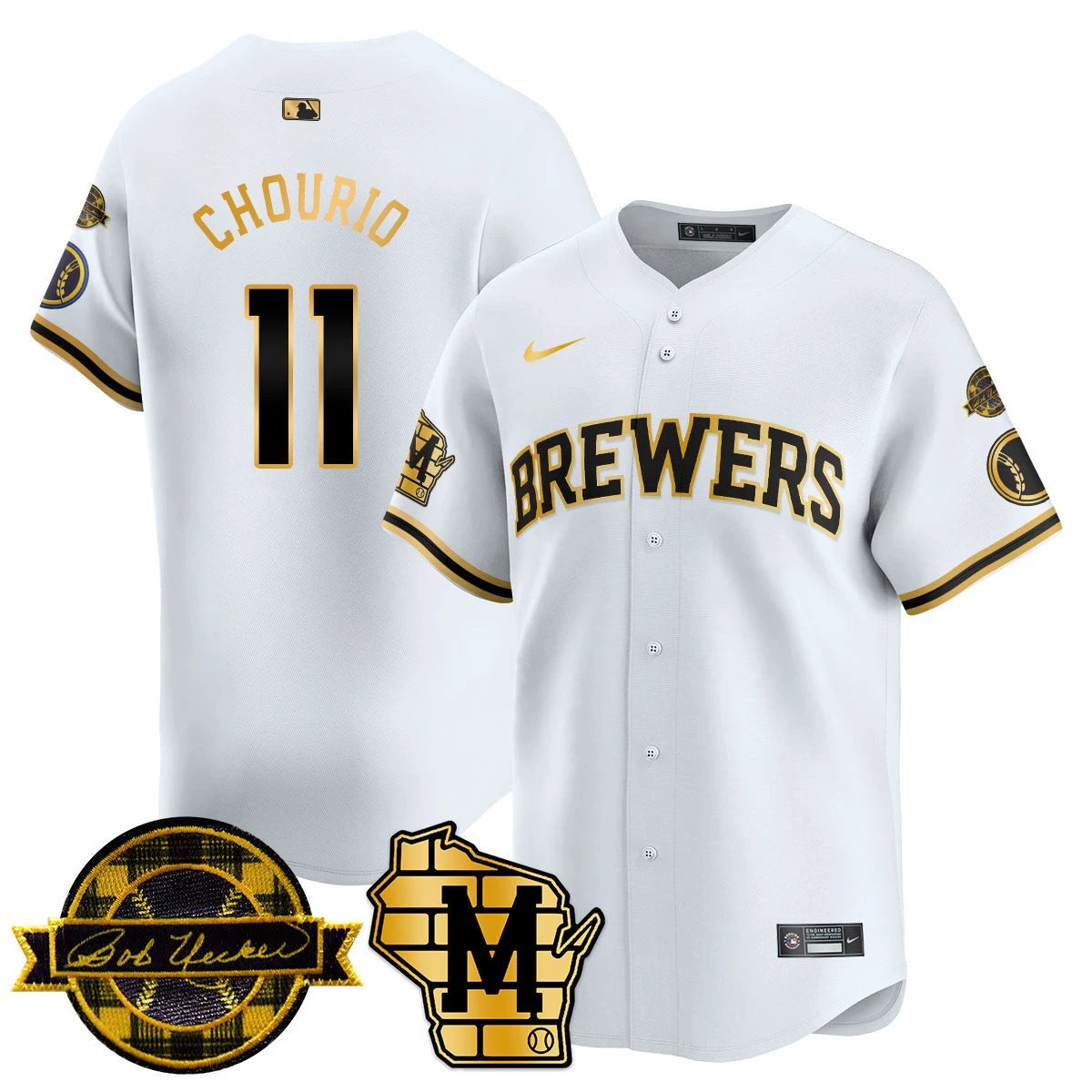 MIL 2026 Limited Jersey - Bob Uecker Patch - All Stitched by Milwaukee Brewers