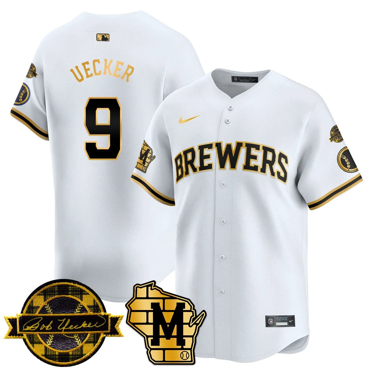 MIL 2026 Limited Jersey - Bob Uecker Patch - All Stitched by Milwaukee Brewers