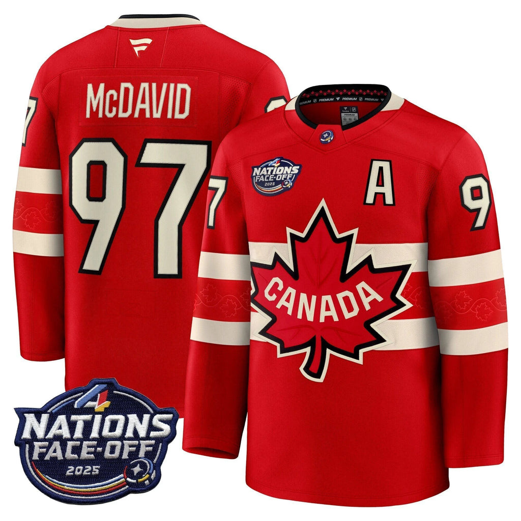 Men Canada 4 Nations Face-Off 2025 Premium Jersey - All Stitched by Canada