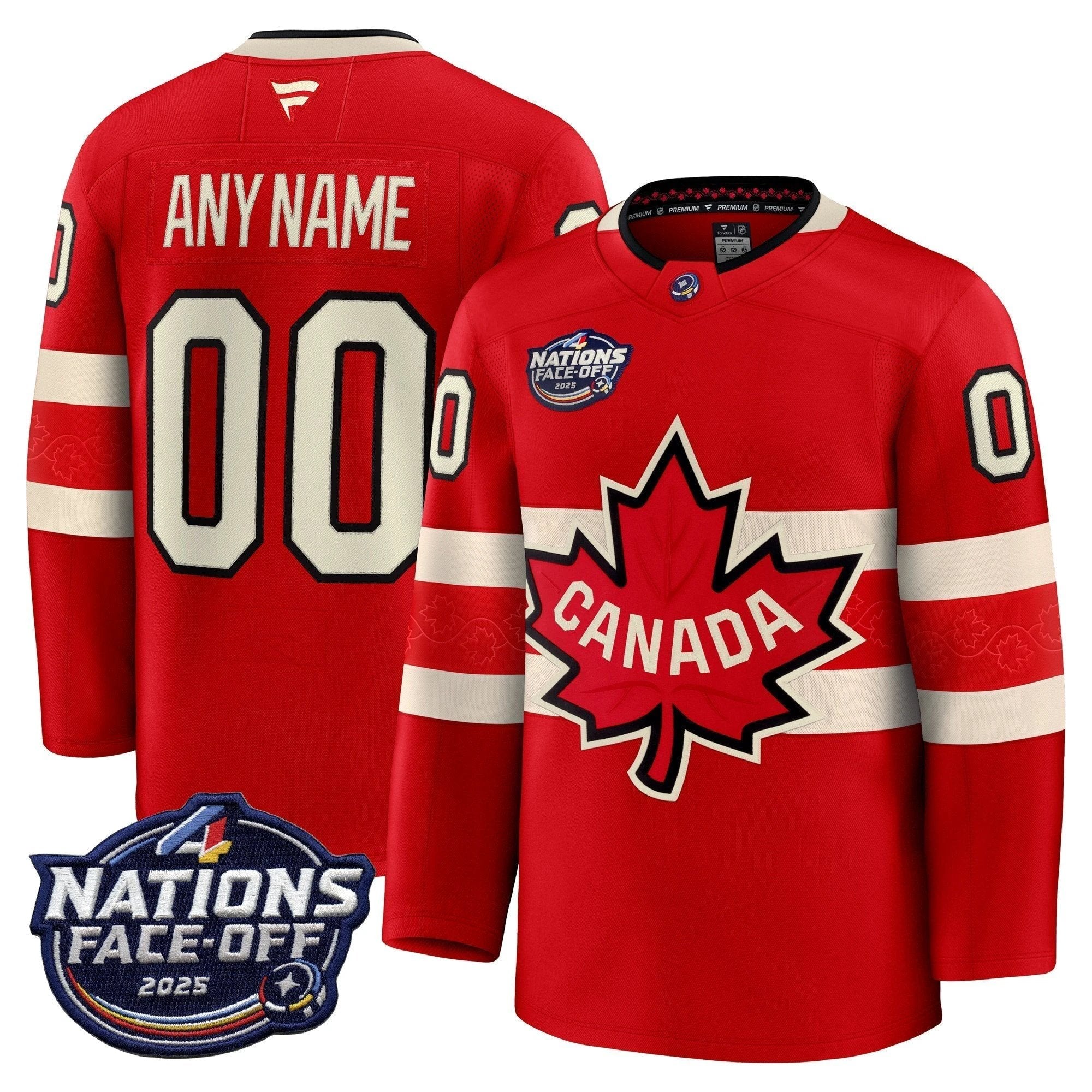 Canada 4 Nations Face-Off 2025 Premium Custom Jersey - All Stitched by Canada