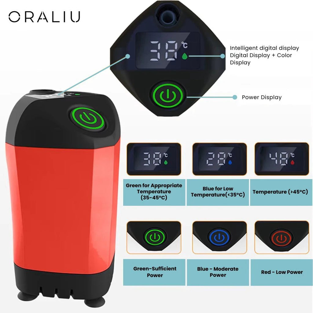 Portable Camping Shower with Pump – USB Rechargeable, 4400mAh Battery, Compact & Easy Setup by BowLift