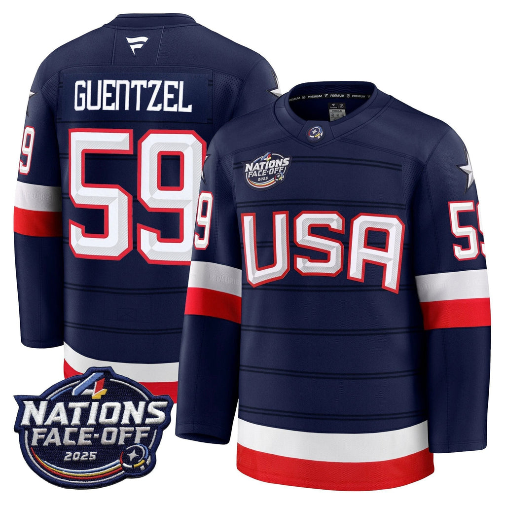 Men USA 4 Nations Face-Off 2025 Premium Player Jersey - All Stitched by ecomsmiracle