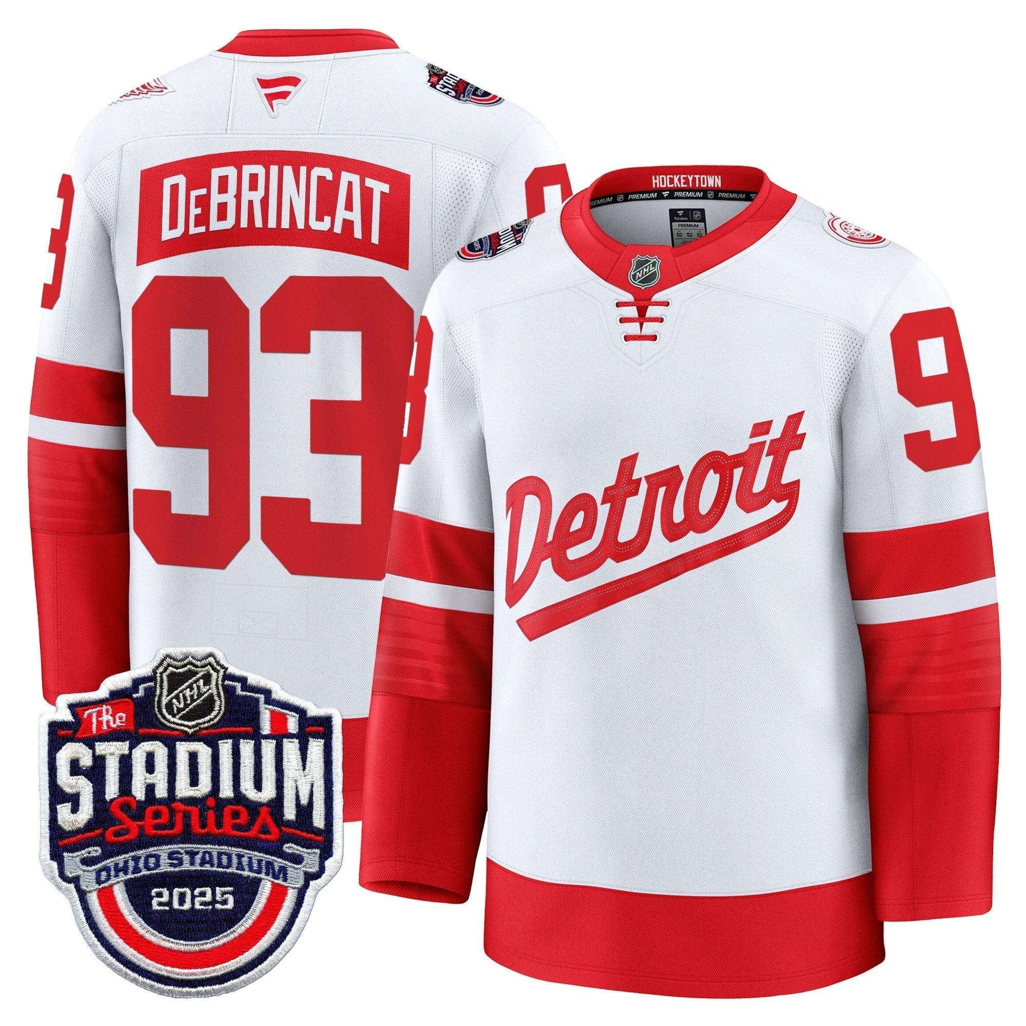 Men's Detroit Red Wings 2025 Stadium Series Premium Jersey - All Stitched by Detroit Red Wings