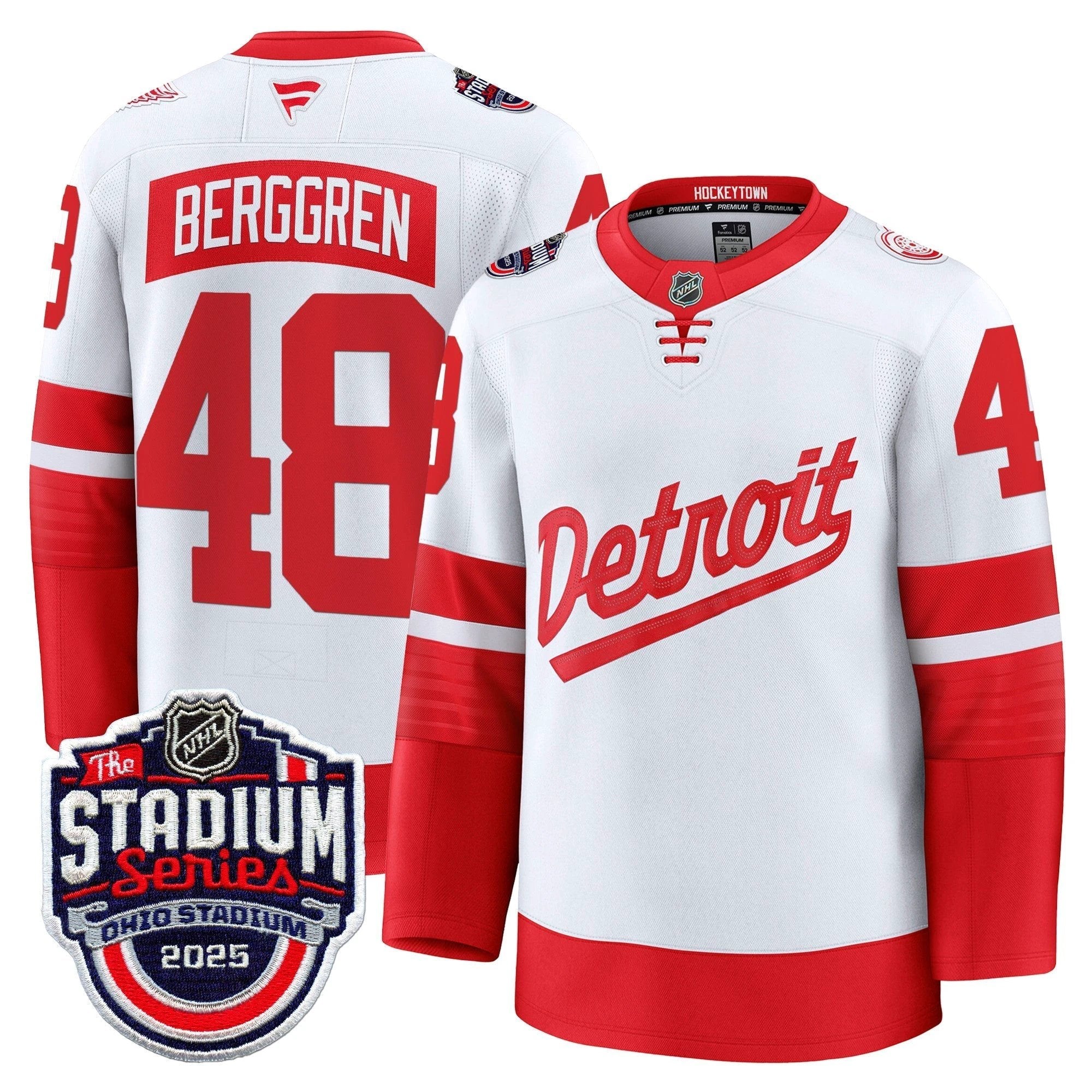 Men's Detroit Red Wings 2025 Stadium Series Premium Jersey - All Stitched by Detroit Red Wings