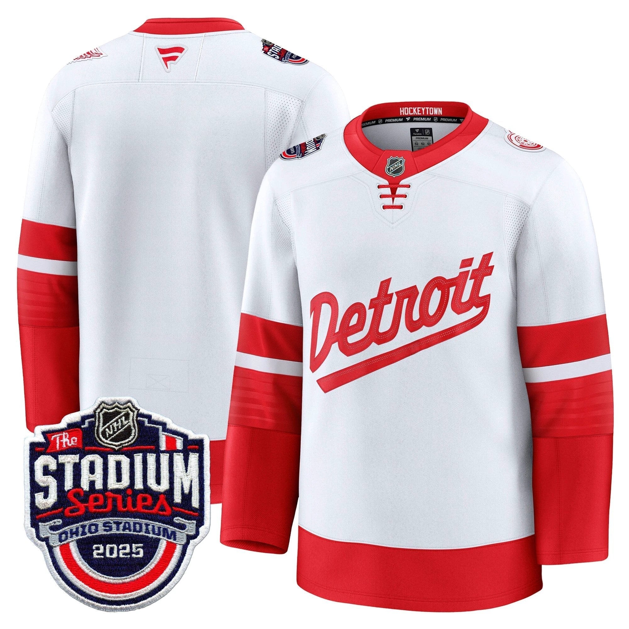 Men's Detroit Red Wings 2025 Stadium Series Premium Jersey - All Stitched by Detroit Red Wings