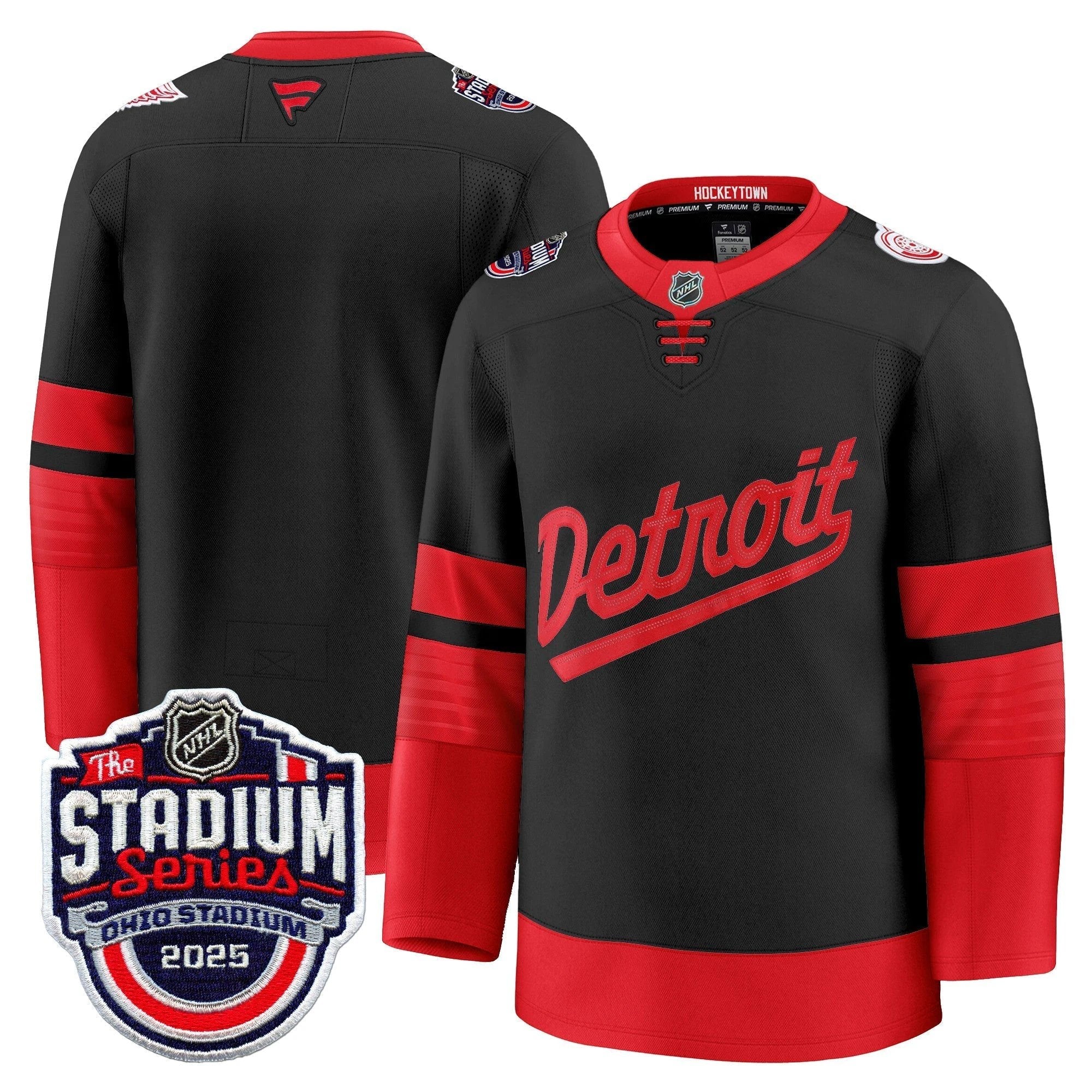 Men's Detroit Red Wings 2025 Stadium Series Premium Jersey - All Stitched by Detroit Red Wings